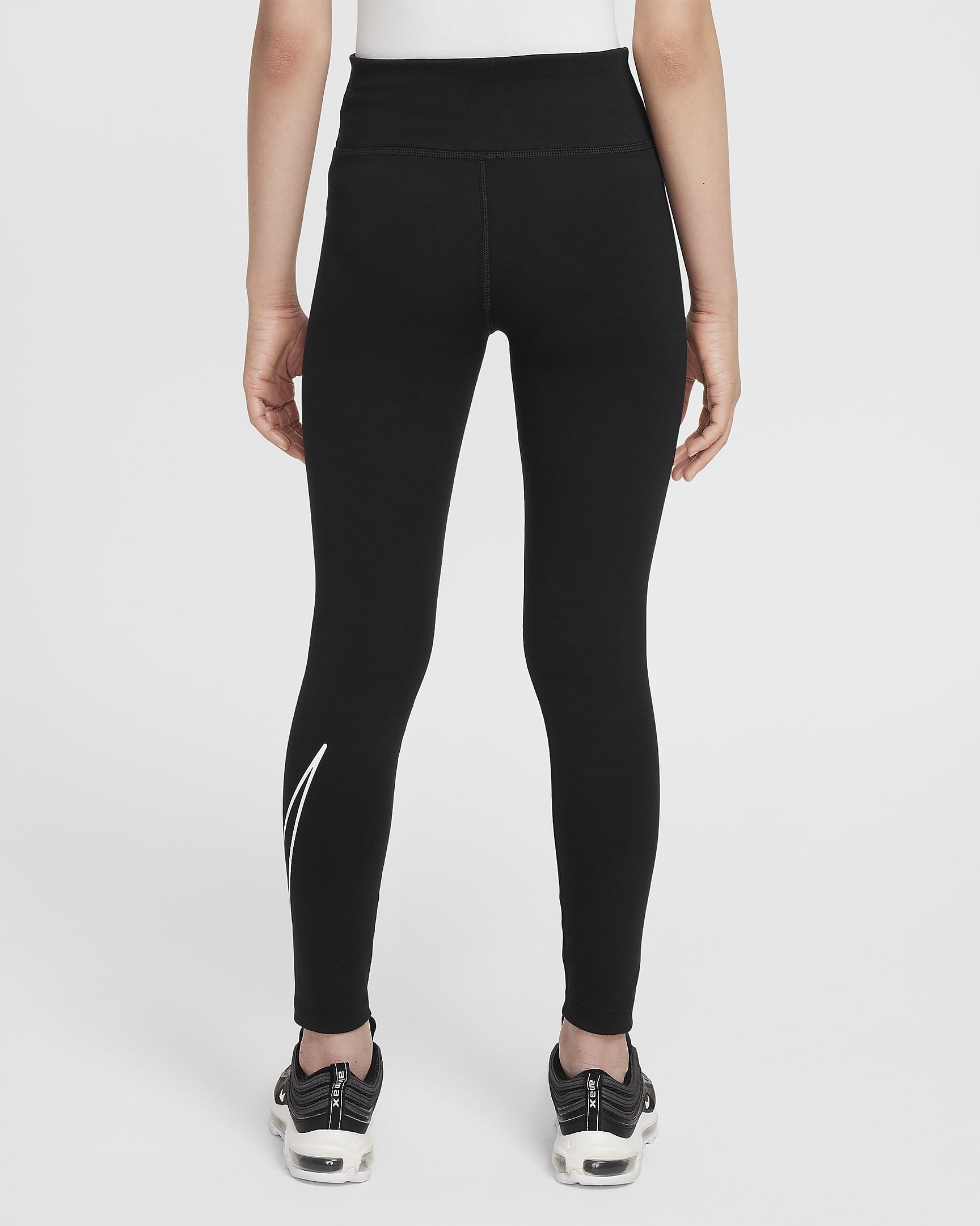 Leggings para niña talla grande Nike Sportswear Classic - Negro/Blanco