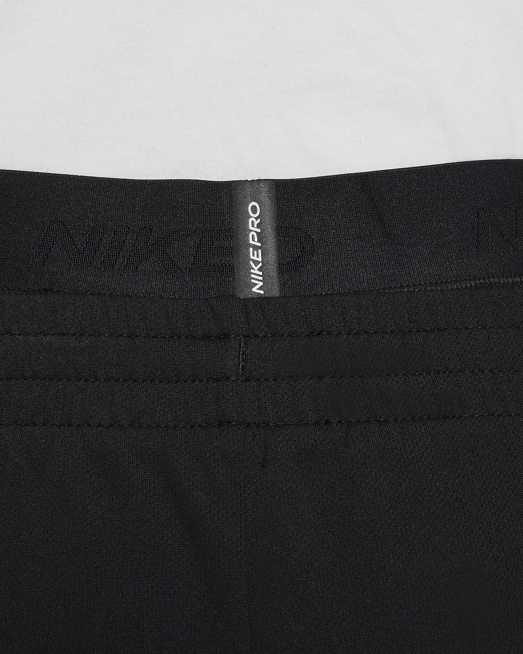 Nike Pro Dri-FIT Older Kids' (Boys') Tights - Black/Black/White