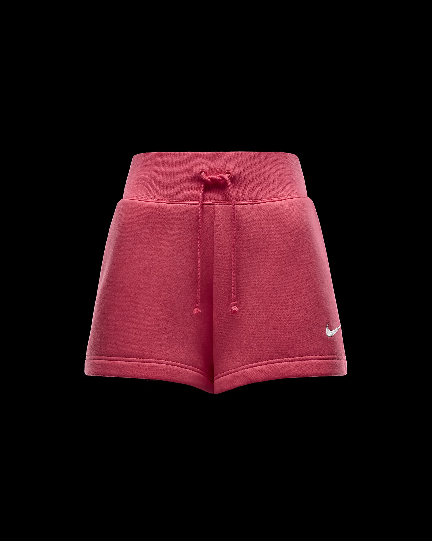 Nike Sportswear Phoenix Fleece Shorts mit lockerer Passform und hohem Taillenbund für Damen - Aster Pink/Sail