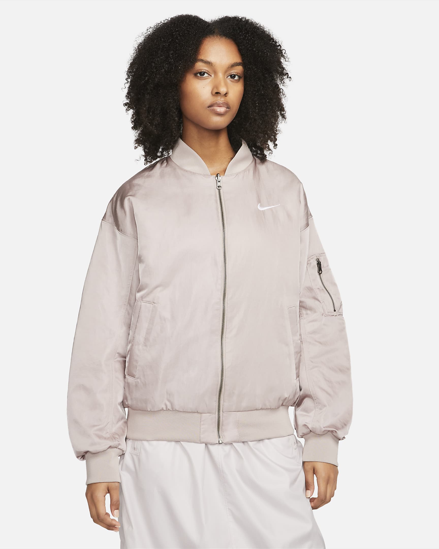 Nike Sportswear Women's Reversible Varsity Bomber Jacket.