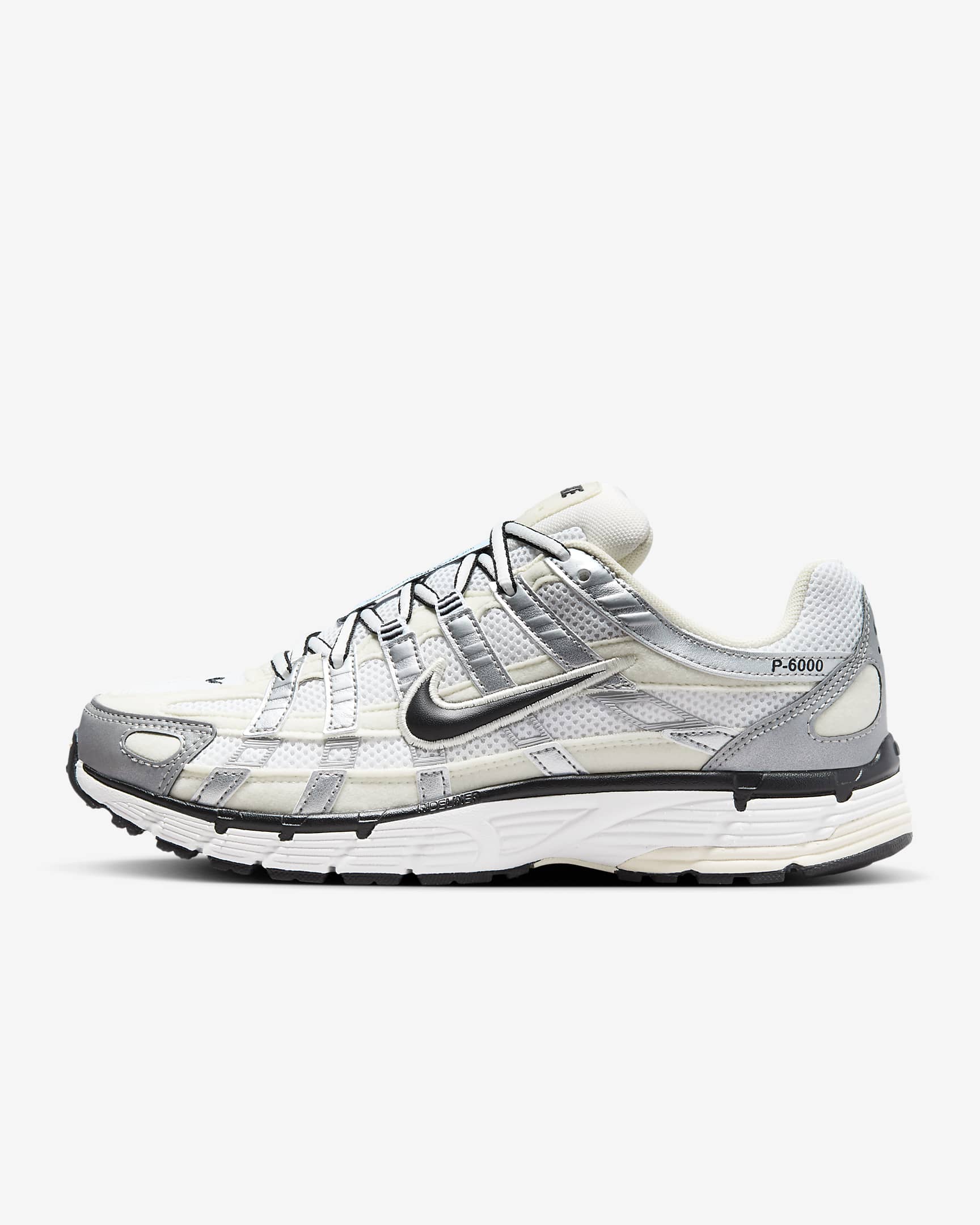 Nike P-6000 Zapatillas - Coconut Milk/Summit White/Plata metalizado/Negro