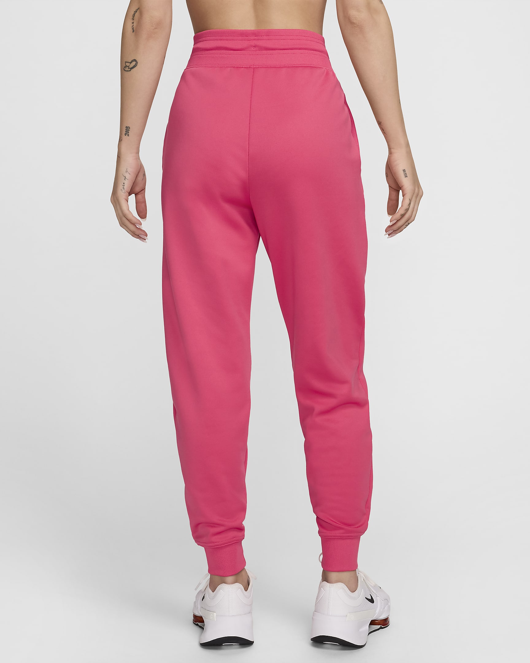 Joggers de tiro alto de 7/8 para mujer Nike Therma-FIT One - Rosa margarita/Negro