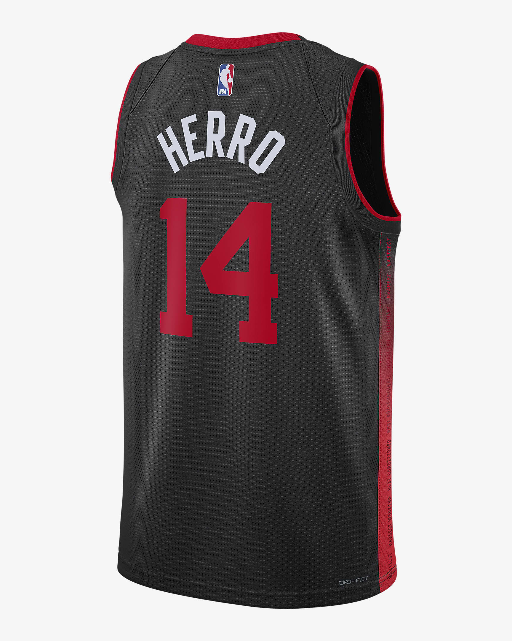 Tyler Herro Miami Heat City Edition 2023/24 Men's Nike Dri-FIT NBA Swingman Jersey - Black