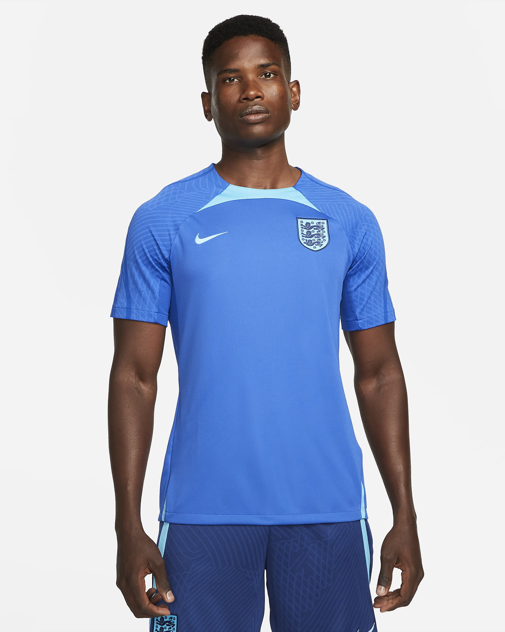 England Strike Men's Nike Dri-FIT Short-Sleeve Football Top - Game Royal/Blue Fury/Blue Fury