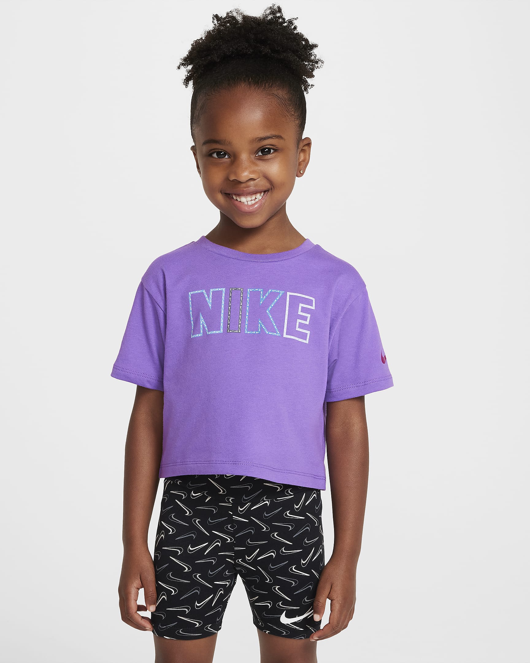 Nike Femme Pop Toddler T-Shirt - Black Raspberry