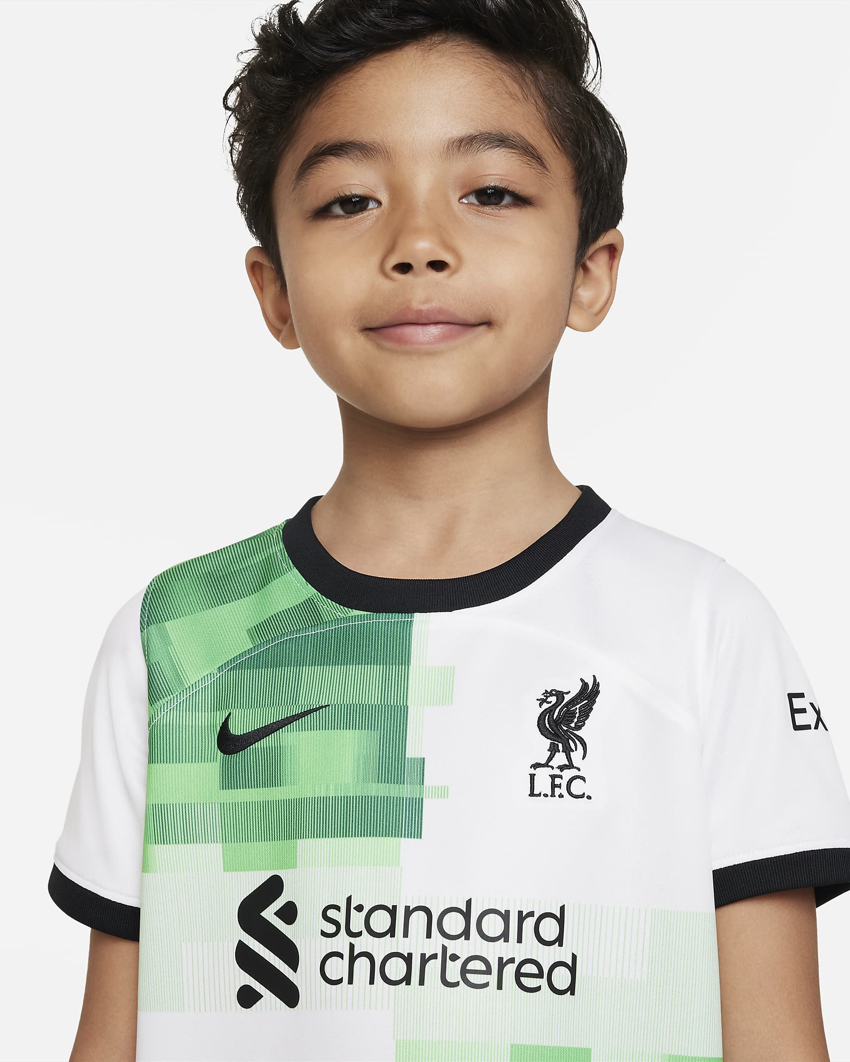 Liverpool F.C. 2023/24 Away Younger Kids' Nike Dri-FIT 3-Piece Kit. Nike PT