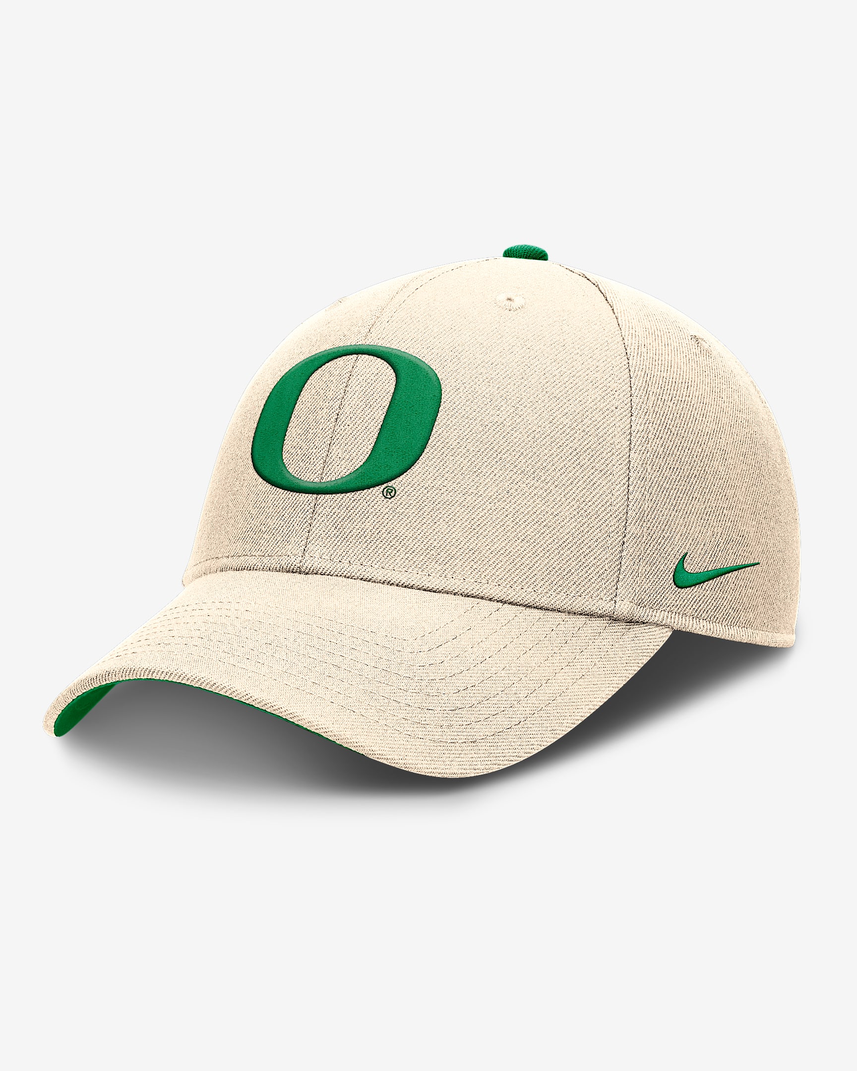 Oregon Primetime Rise Men's Nike Dri-FIT College Trucker Adjustable Hat - Natural