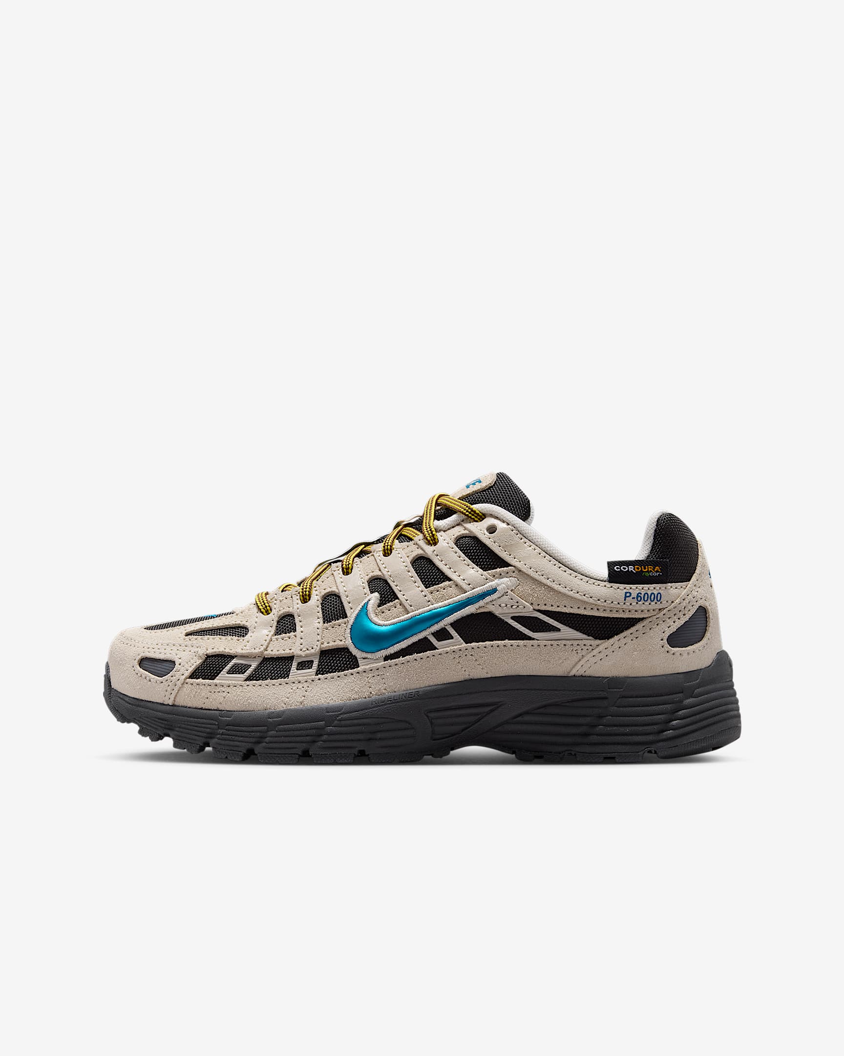 Nike P-6000 Premium Schuh (ältere Kinder) - Light Orewood Brown/Lightning/Phantom/Green Abyss