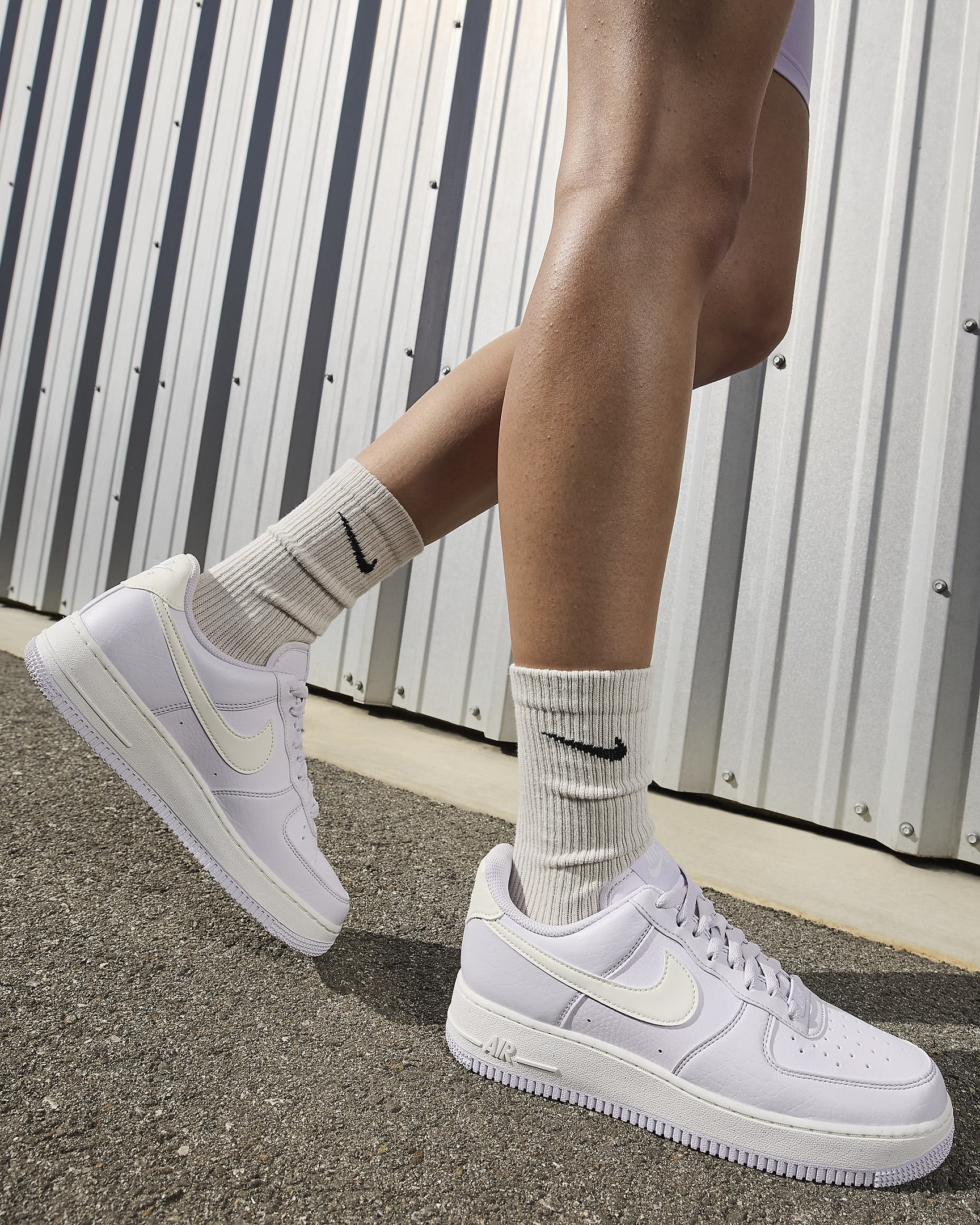 Γυναικεία παπούτσια Nike Air Force 1 '07 Next Nature - Barely Grape/Volt/Μαύρο/Sail