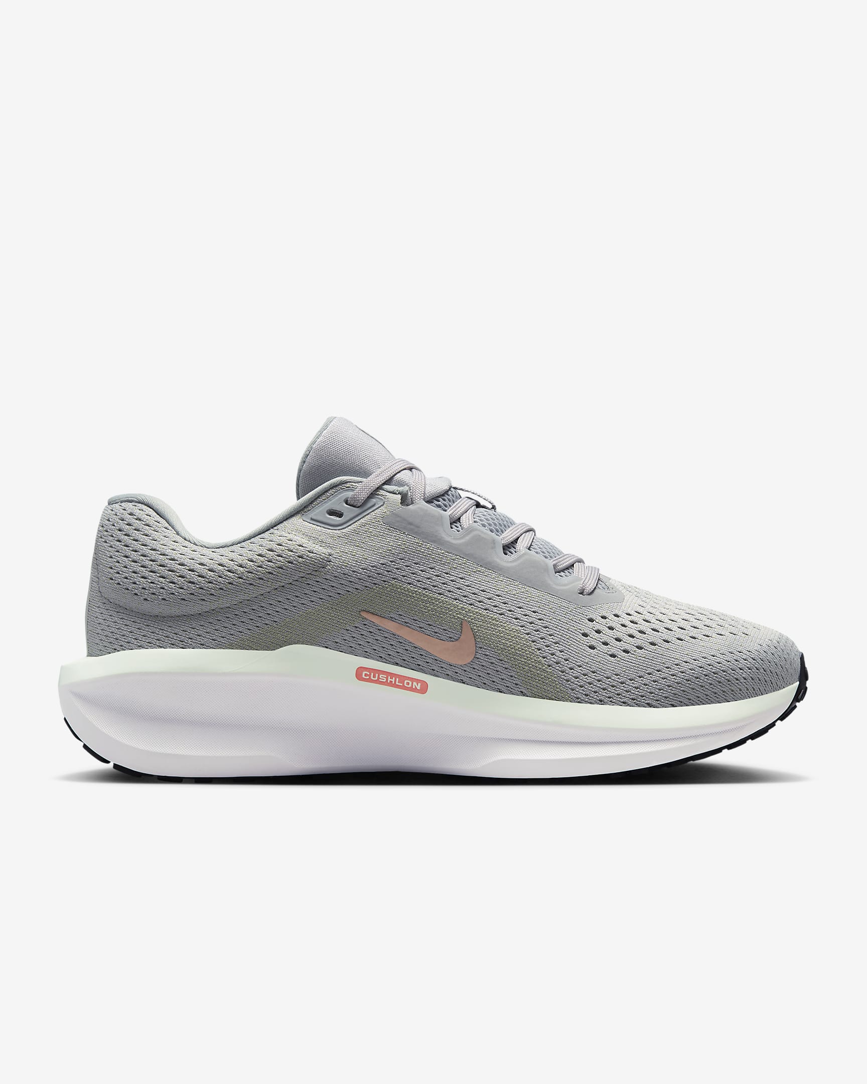 Nike Winflo 11 Women's Road Running Shoes - Wolf Grey/Olive Aura/Light Pumice/Metallic Red Bronze