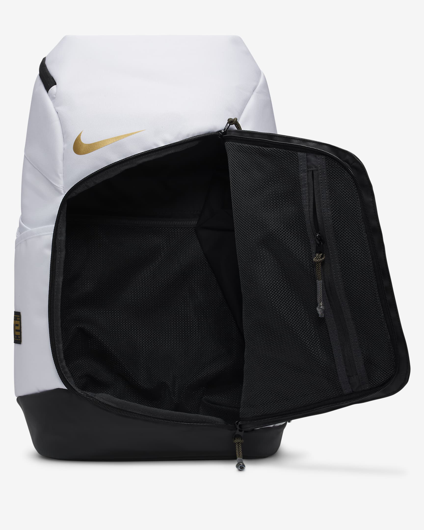 Sac à dos Nike Hoops Elite (32 L) - Blanc/Noir/Metallic Gold