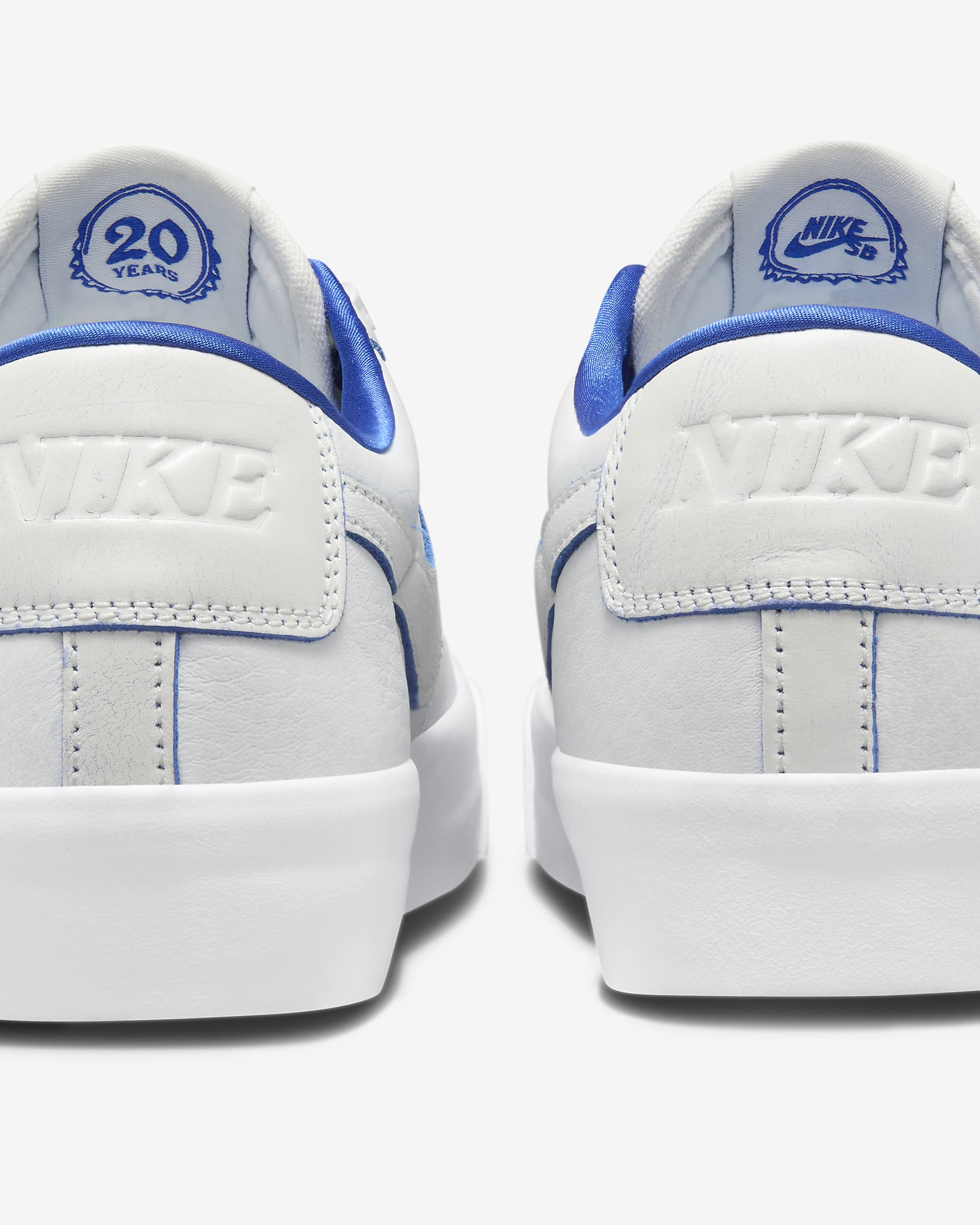 Nike SB Blazer Low Pro GT Premium Zapatillas - Hombre - Summit White/Summit White/Blanco/Game Royal
