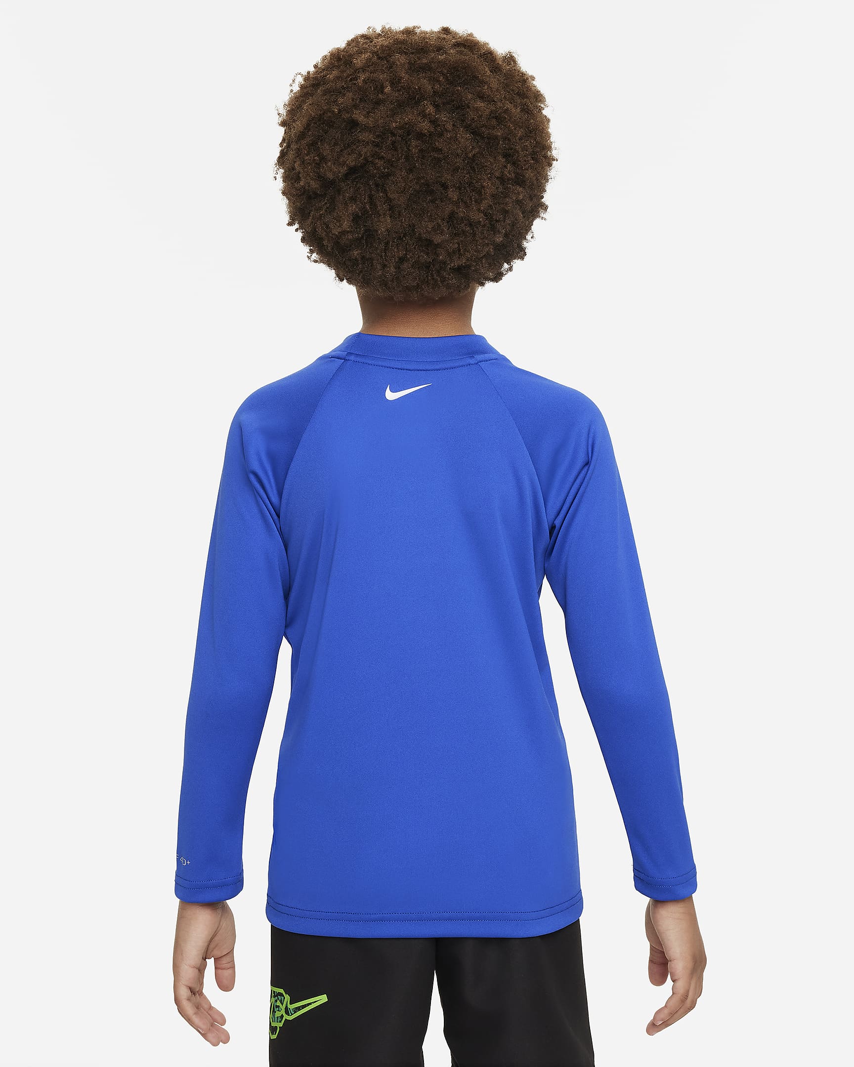 Playera de manga larga Hydroguard para niño talla pequeña Nike Swim - Royal juego