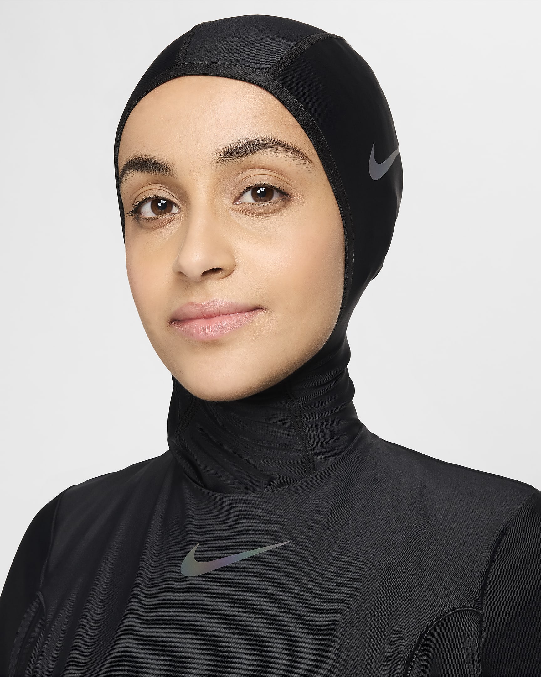 Nike Swim Victory-kjole med fuld tildækning til kvinder - sort/sort