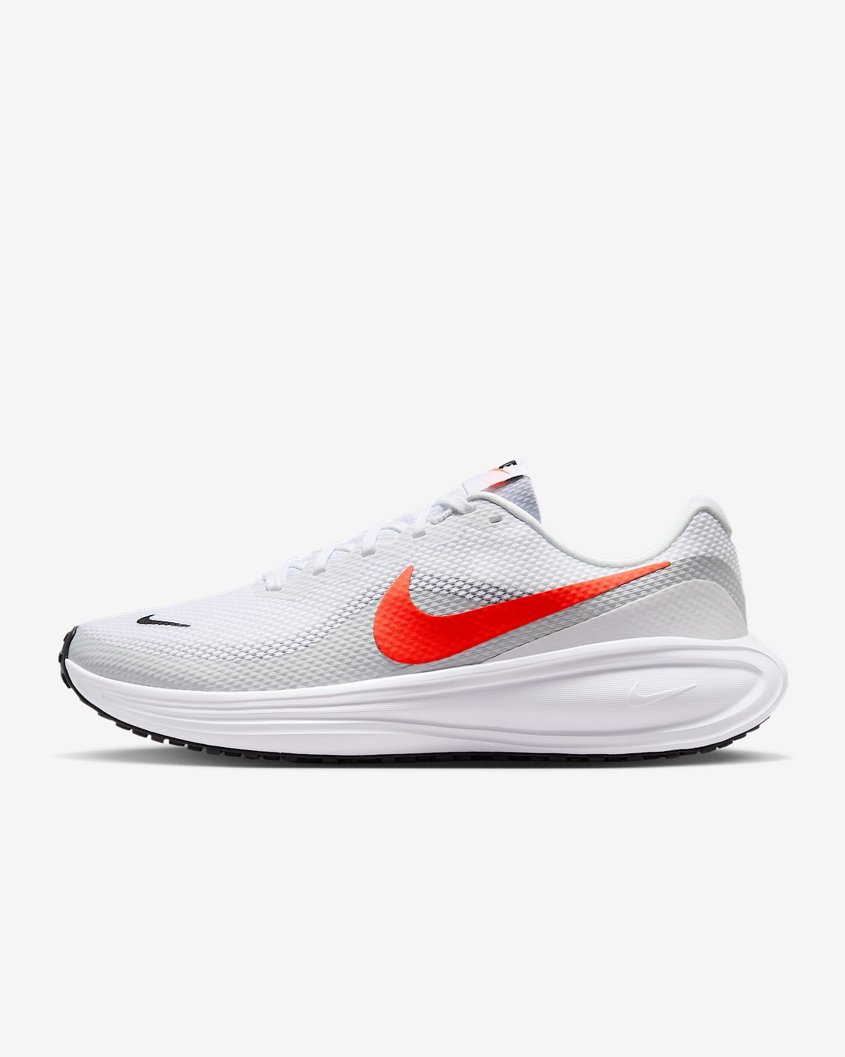 Nike Revolution 8 Men's Road Running Shoes - White/Pure Platinum/Black/Bright Crimson