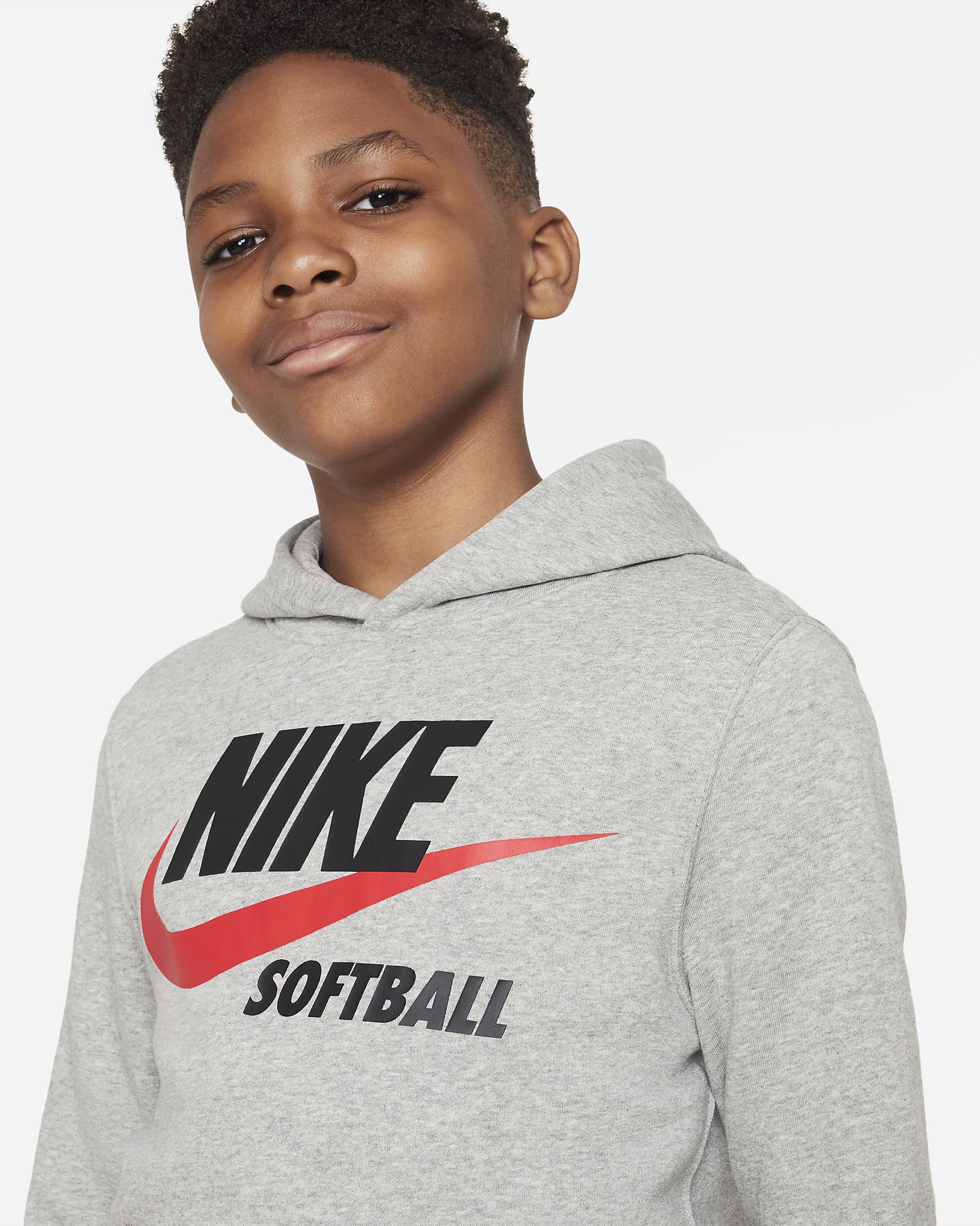 Sudadera con gorro para niños talla grande Nike Futura Swoosh. Nike.com