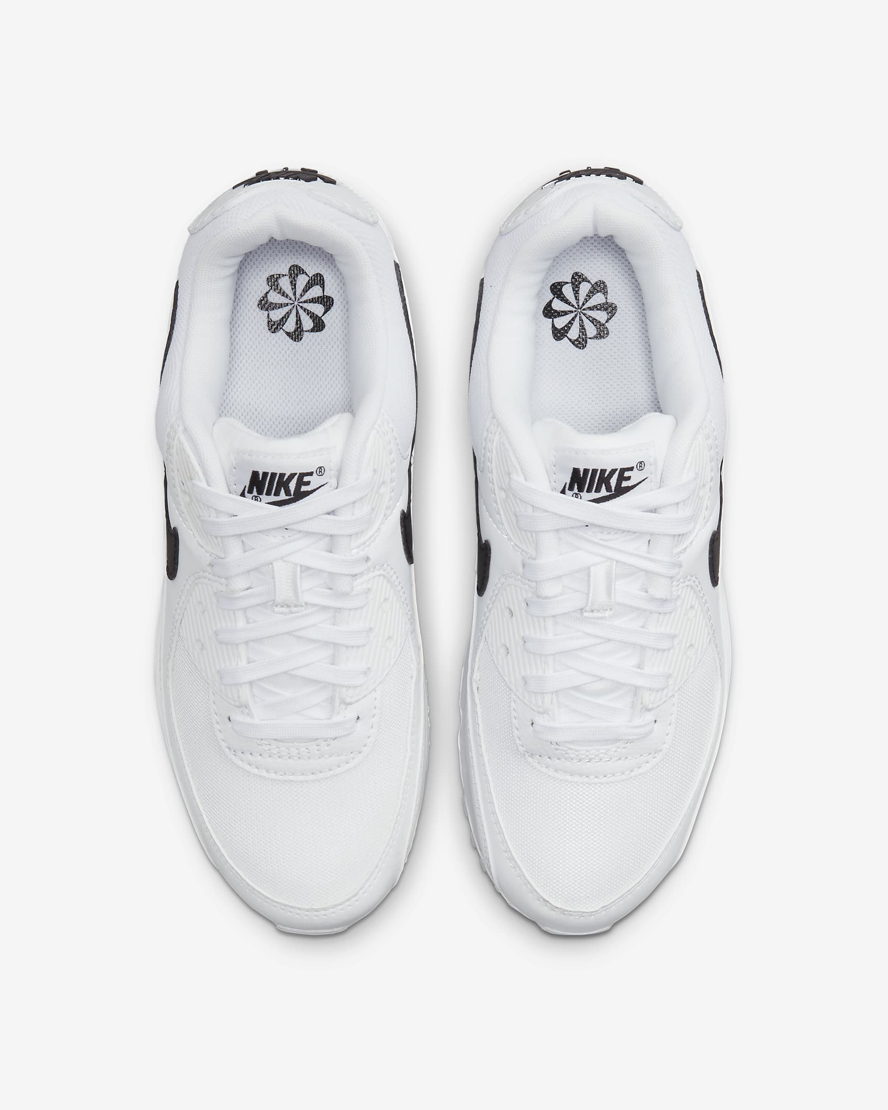 Nike Air Max 90 Women's Shoes - White/White/Black