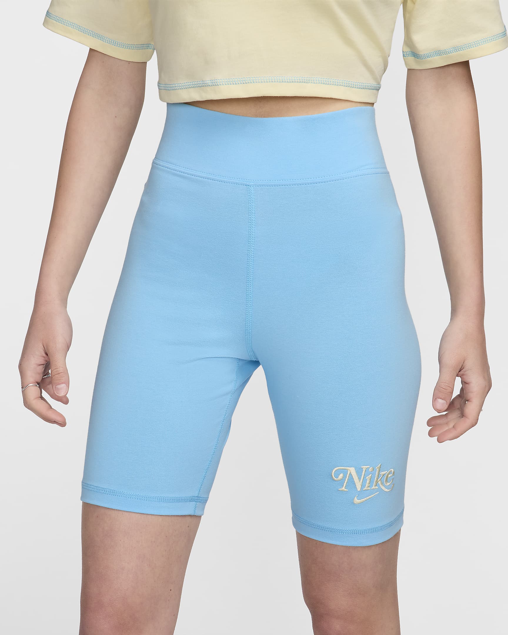 Nike Sportswear Women's Biker Shorts - Aquarius Blue