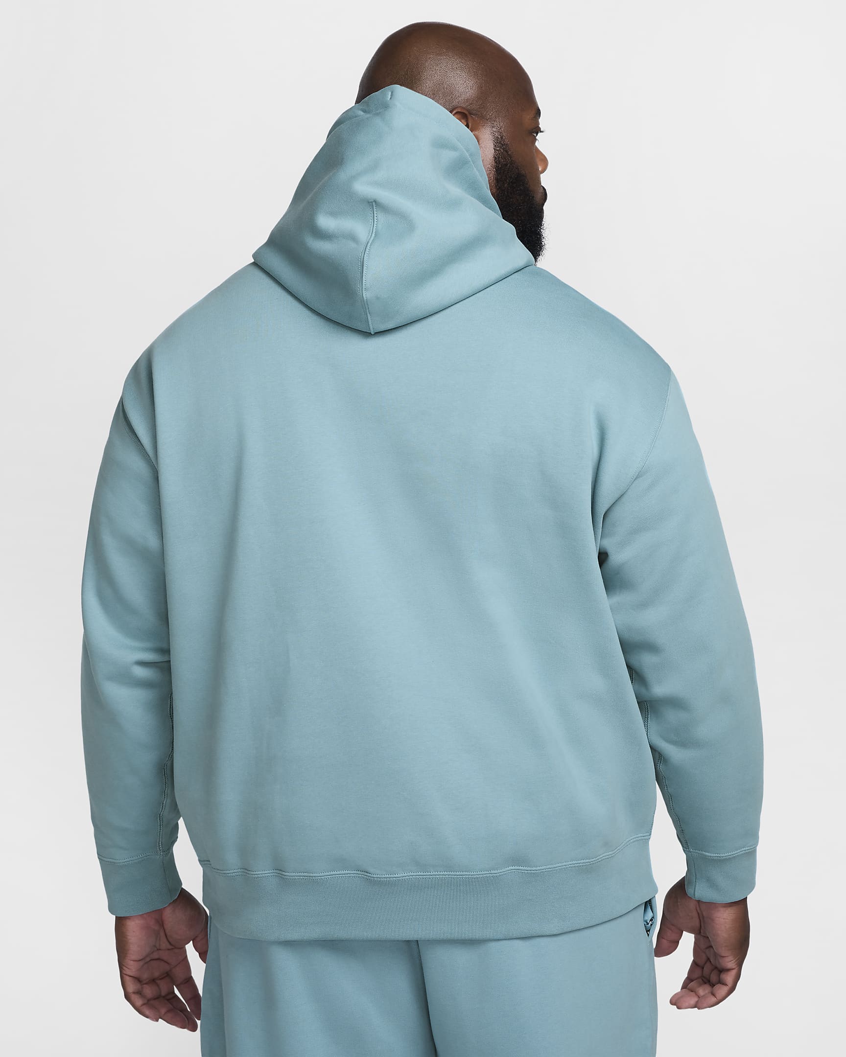 Nike Solo Swoosh Dessuadora amb caputxa de teixit Fleece - Home - Denim Turquoise/Blanc