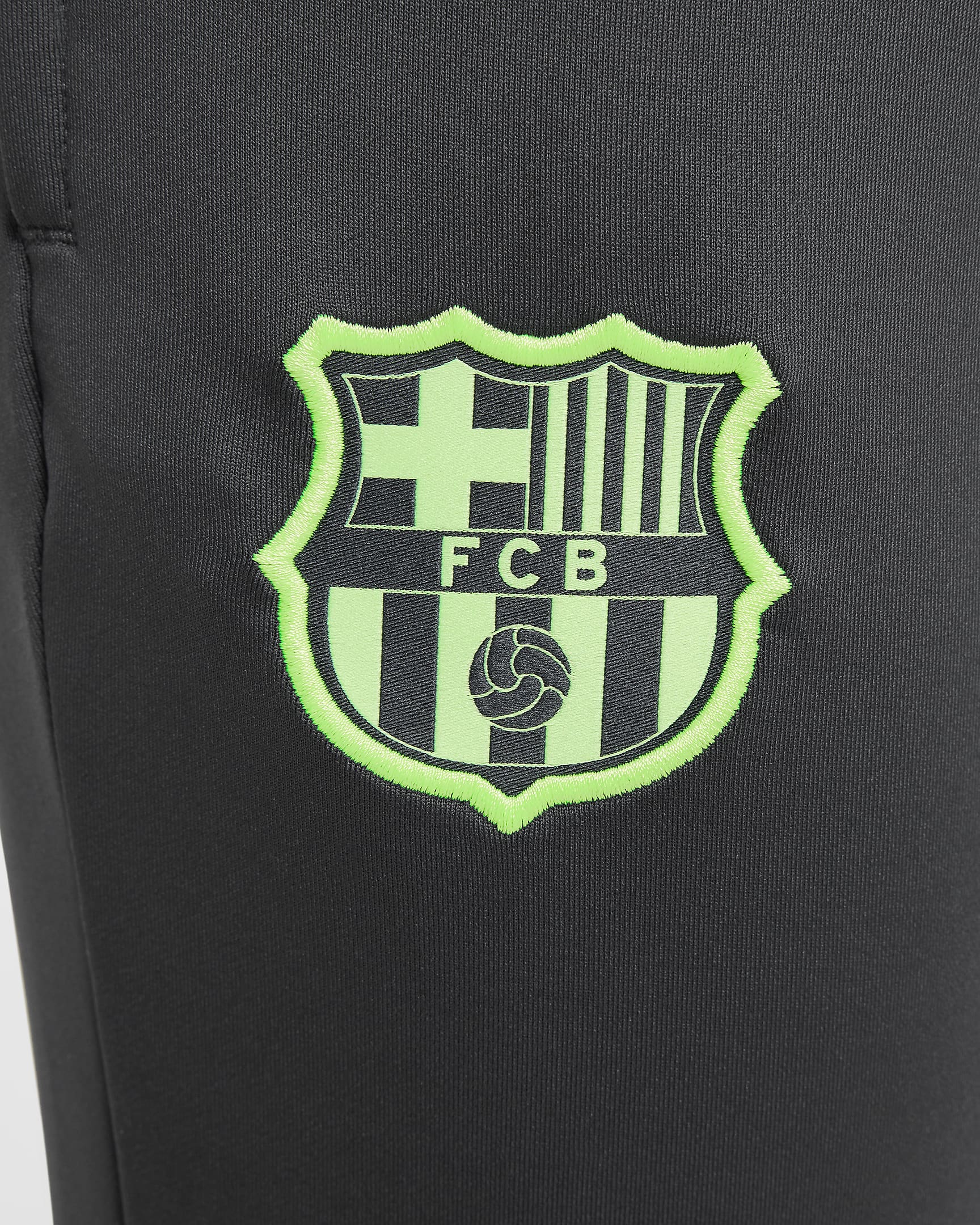 F.C. Barcelona Strike Third Older Kids' Nike Dri-FIT Football Pants - Anthracite/Old Royal/Lime Blast