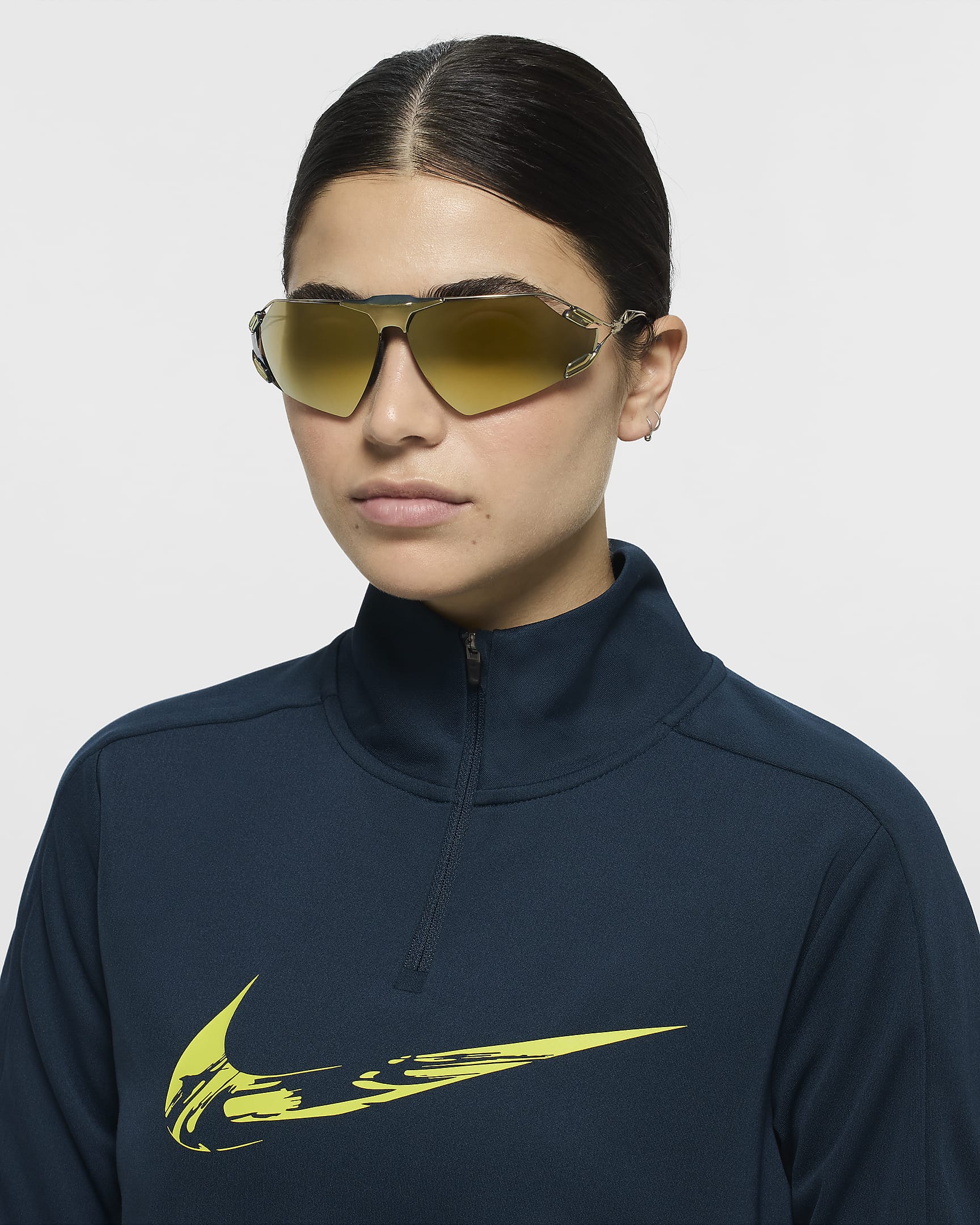 Lentes de sol espejados Nike Zeus Edge - Oro