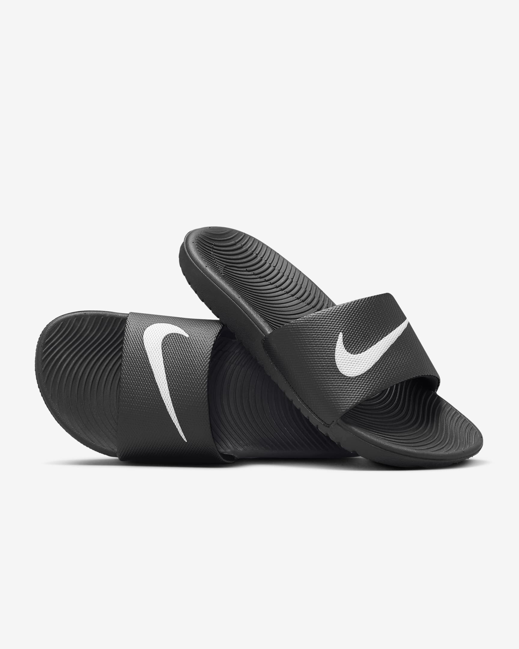 Nike Kawa Badeslipper jüngere/ältere Kinder - Schwarz/Weiß