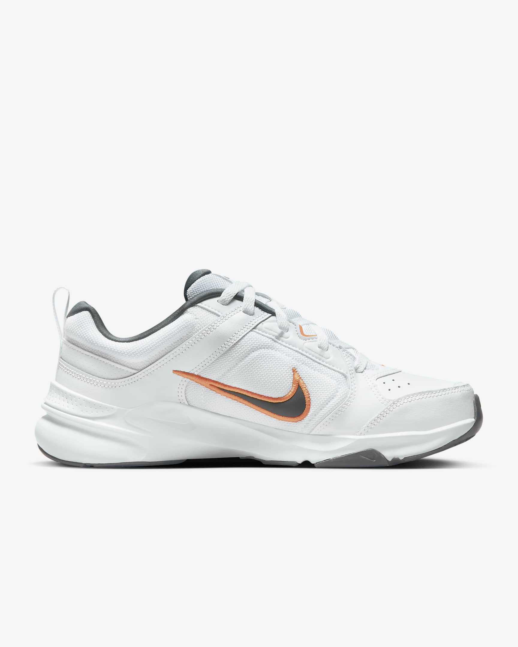 Nike Defy All Day Men's Training Shoe - White/Bright Mandarin/Iron Grey