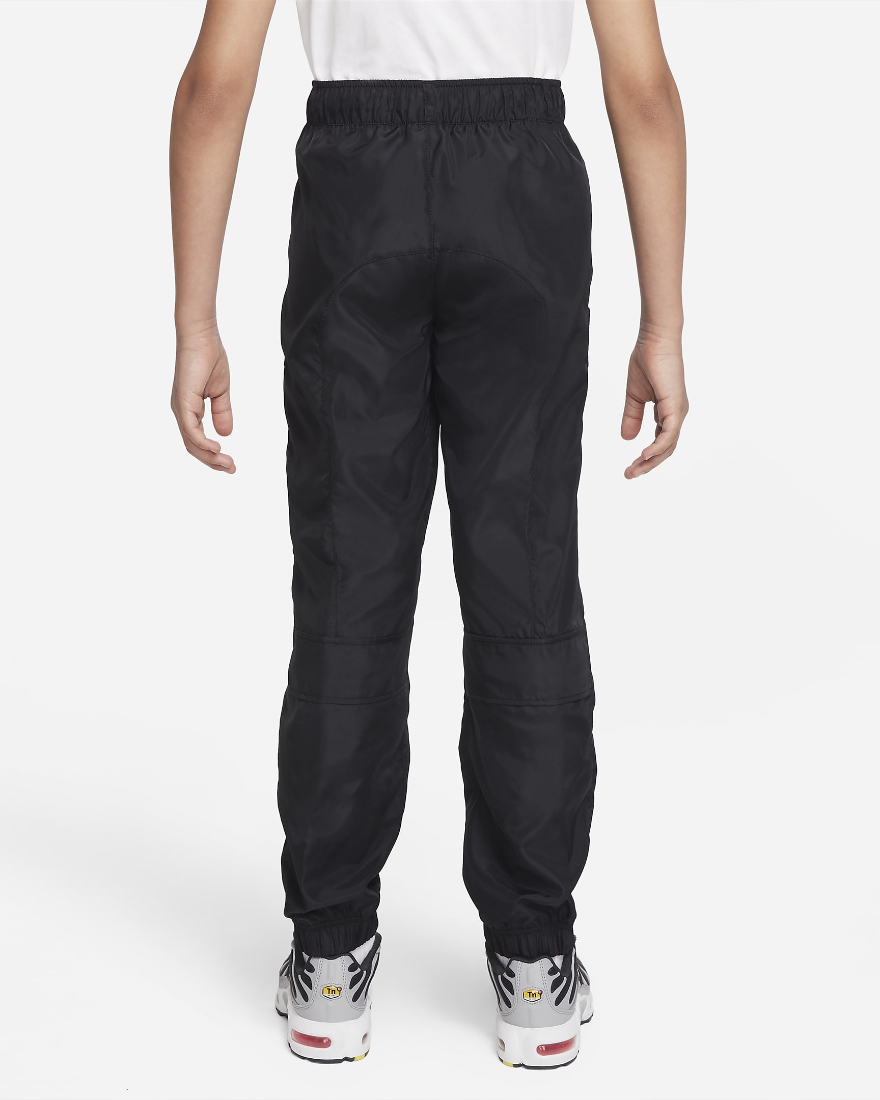 Nike Sportswear Older Kids' (Boys') Woven Utility Trousers - Black/White