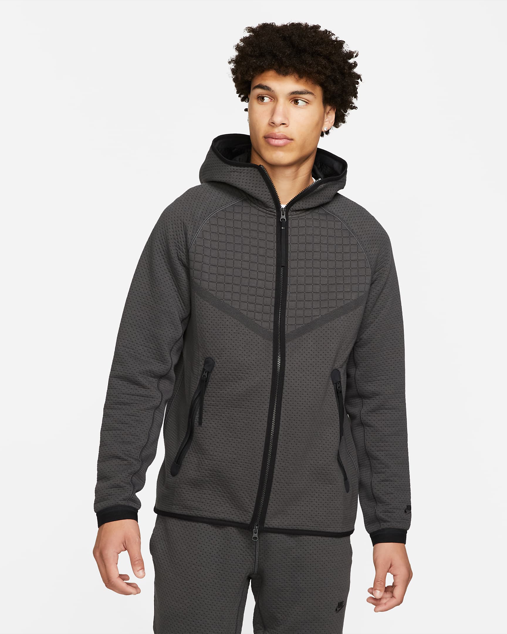 Tech Pack estratégicamente diseñada de cierre completo para hombre Nike Sportswear Therma-FIT ADV - Antracita/Negro/Negro