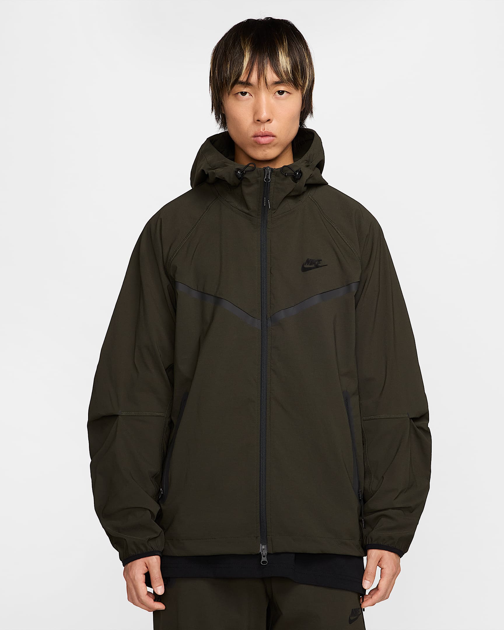 Giacca in tessuto Nike Tech – Uomo - Sequoia/Sequoia/Nero
