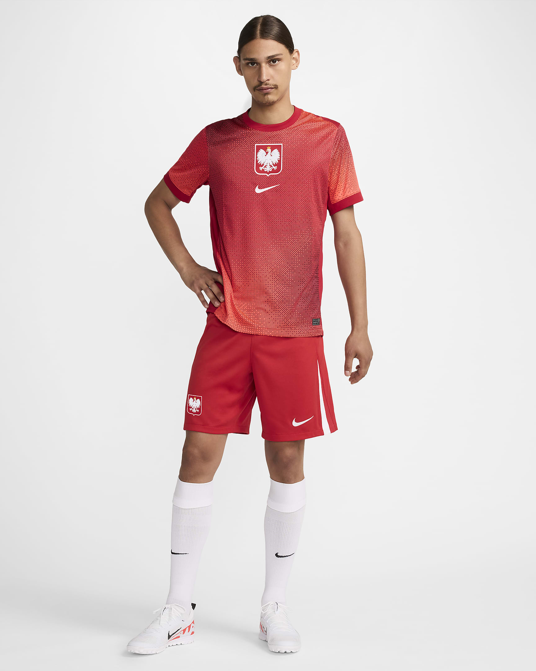 Poland 2024/25 Stadium Home/Away Men's Nike Dri-FIT Football Replica Shorts - Sport Red/White/White