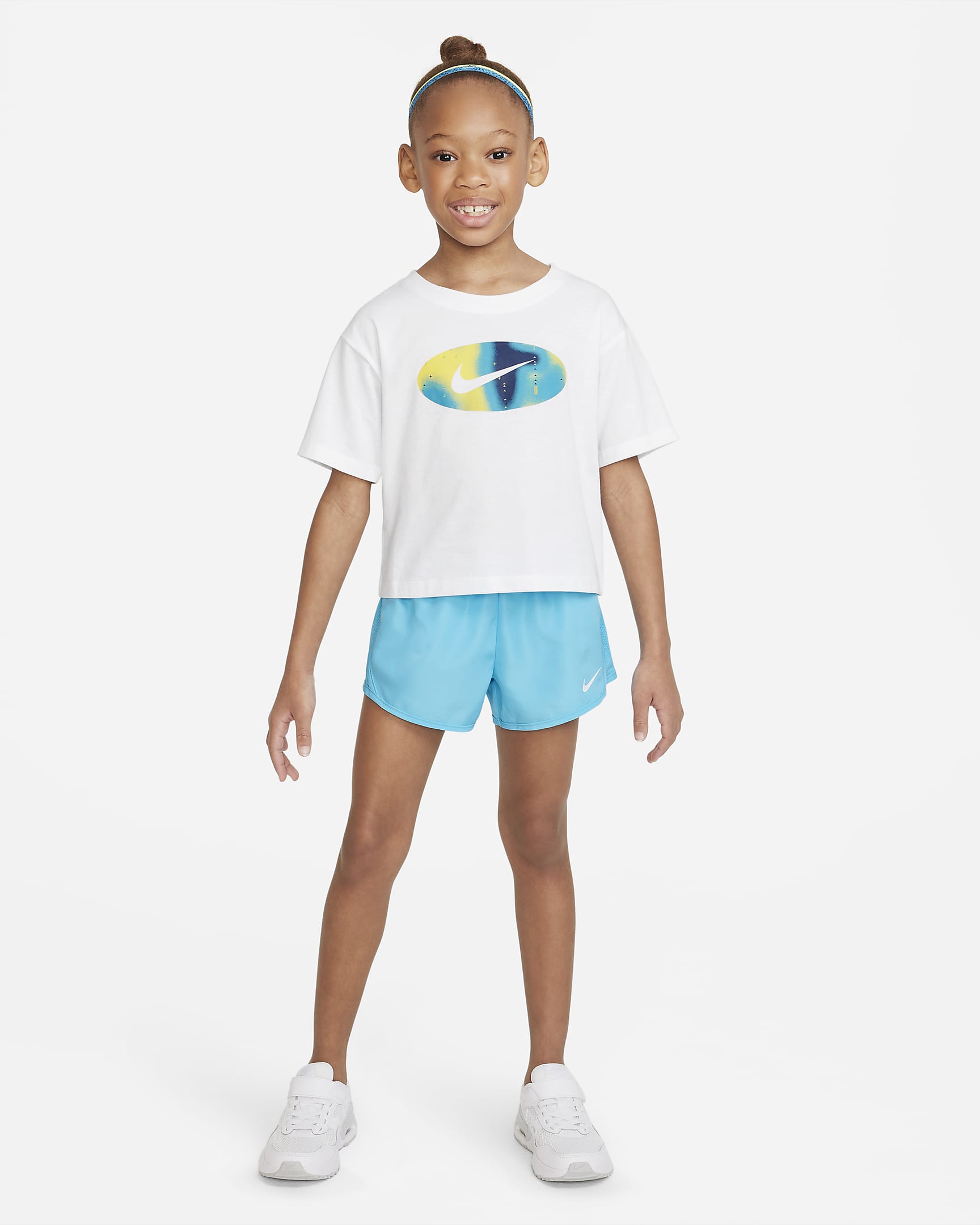 Nike Kids Create Graphic Boxy Tee Little Kids' T-Shirt - White