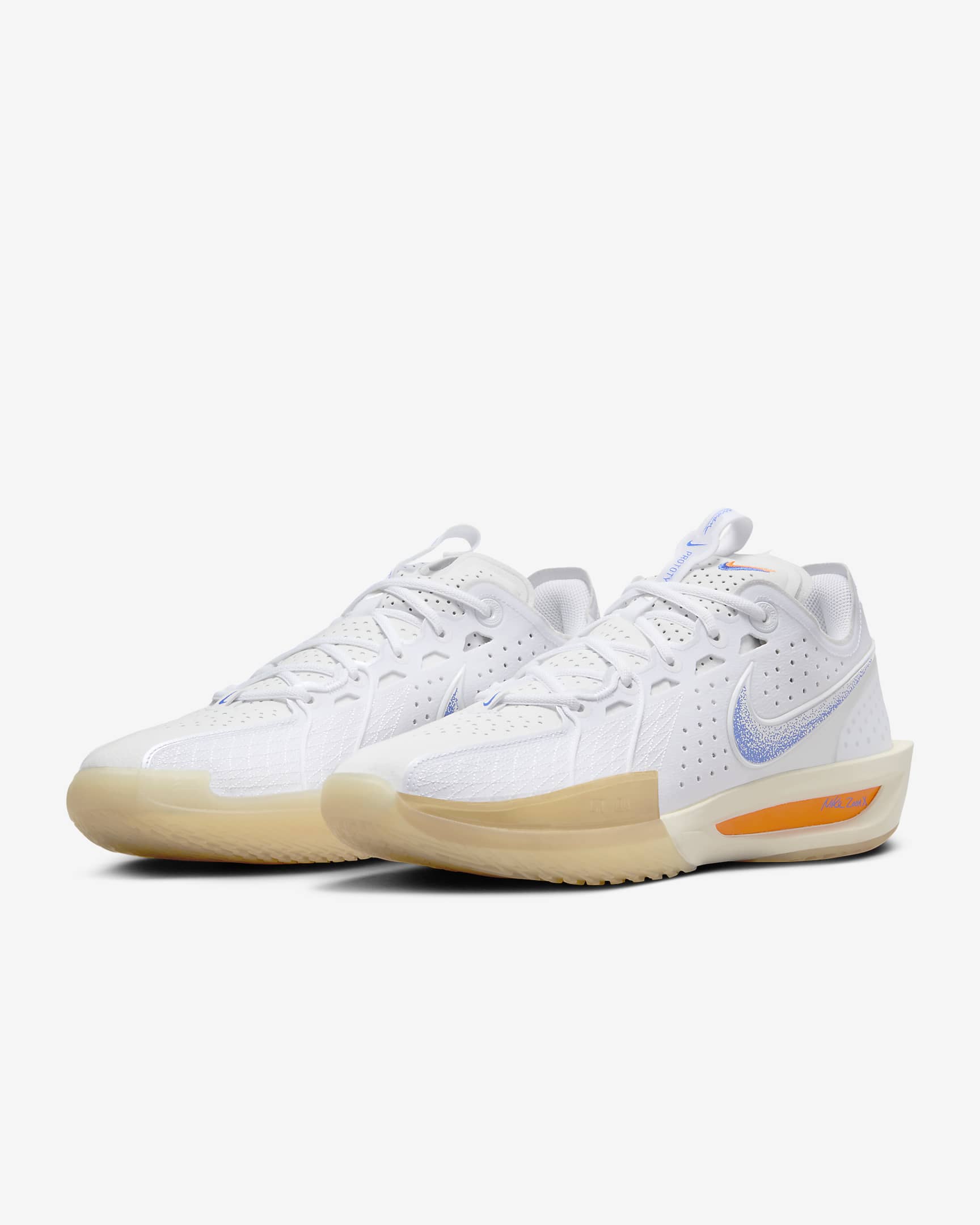 Nike G.T. Cut 3 Blueprint Basketball Shoes - White/Coconut Milk/Gum Yellow/Racer Blue