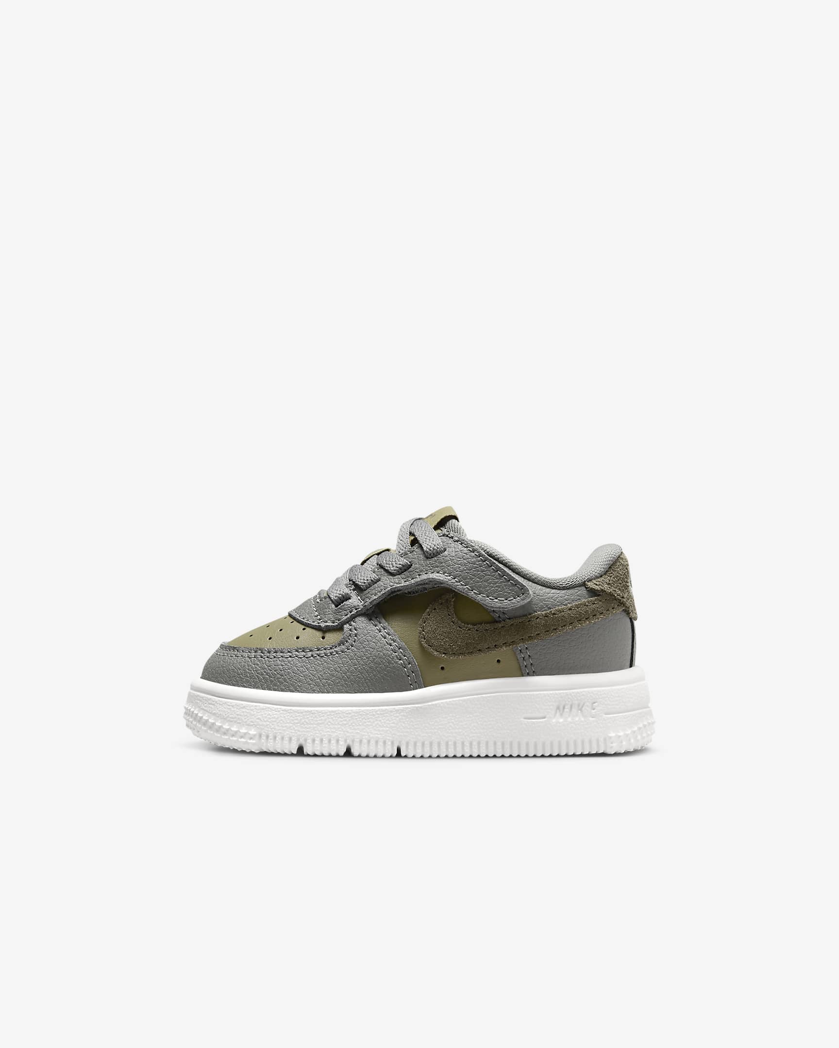 Tenis para bebé e infantil Nike Force 1 Low EasyOn - Estuco oscuro/Oliva neutro/Fantasma/Oliva medio