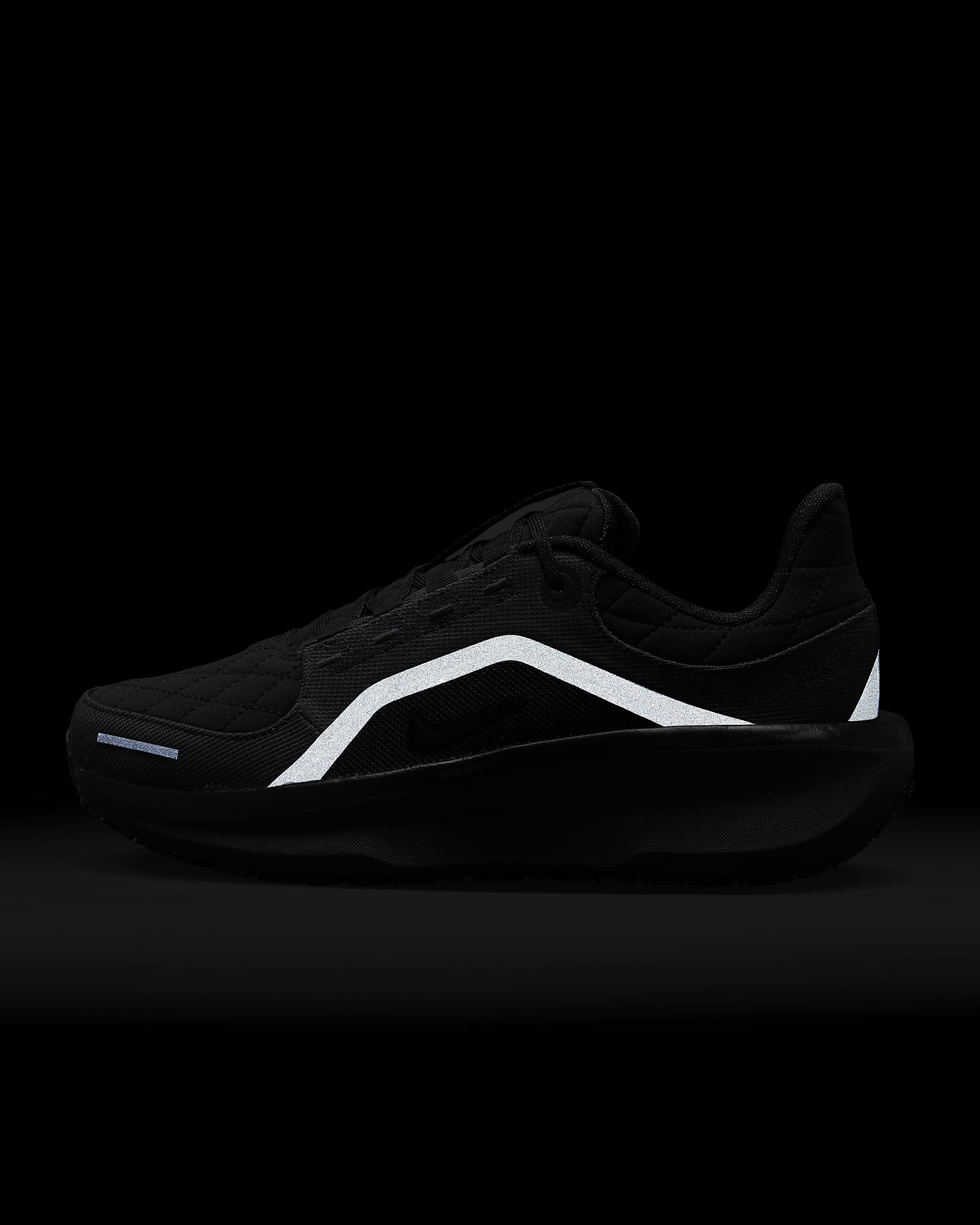 Damskie wodoszczelne buty do biegania po asfalcie Nike Winflo 11 GORE-TEX - Czerń/Anthracite/Czerń