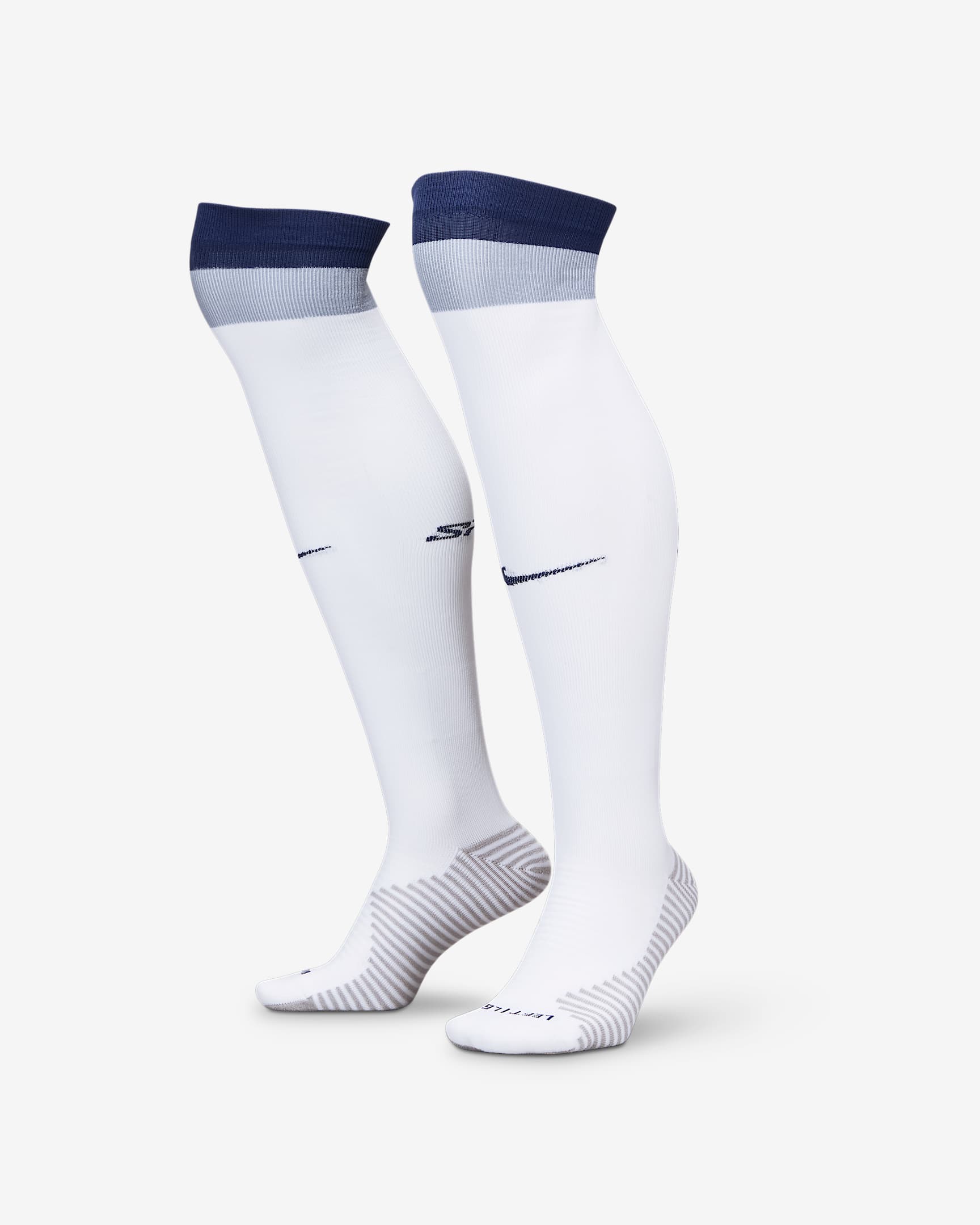 Tottenham Hotspur Strike İç Saha Nike Dri-FIT Diz Boyu Futbol Çorapları - Beyaz/Binary Blue/Ashen Slate/Binary Blue