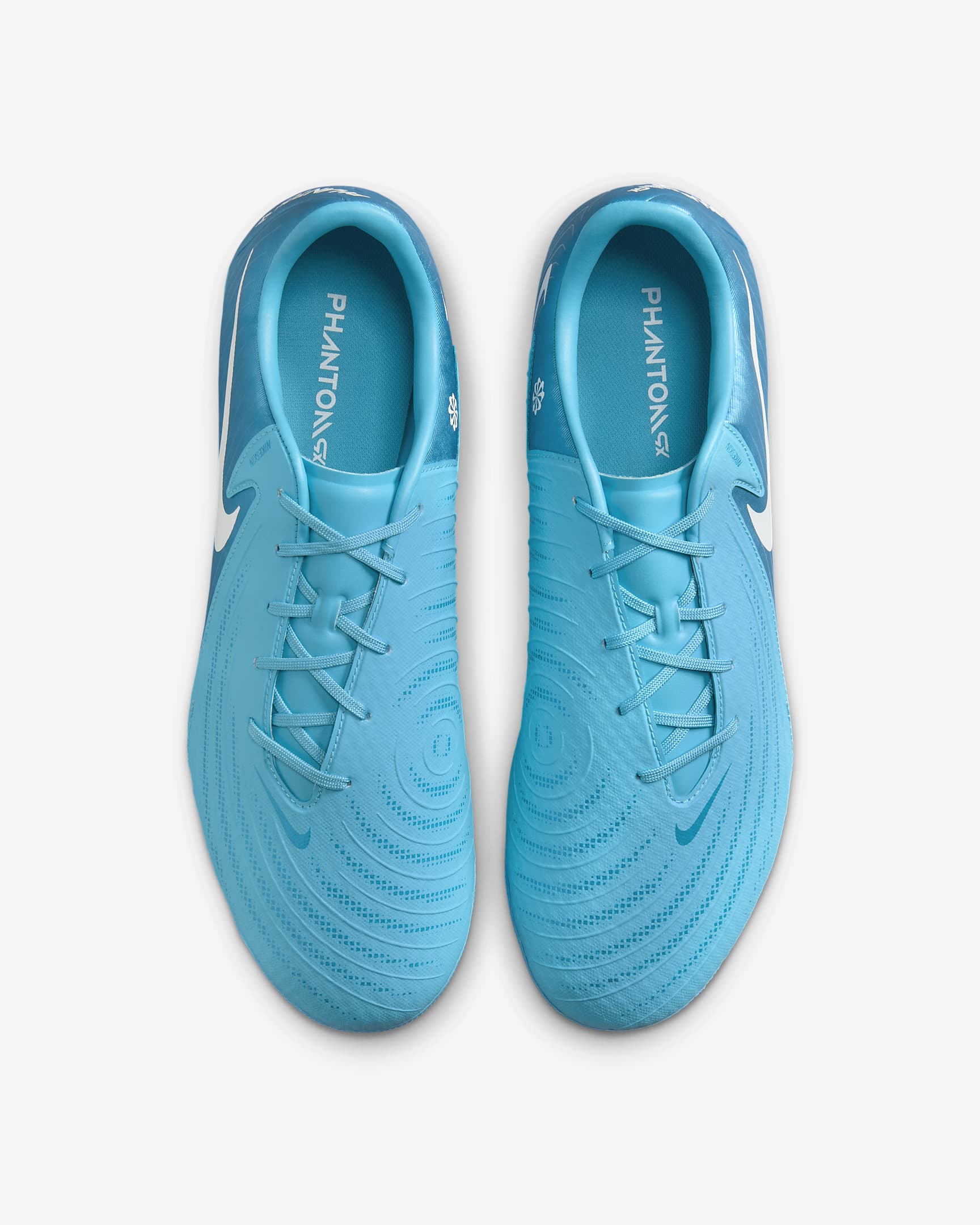 Nike Phantom GX 2 Academy AG Low-Top-Fußballschuh - Blue Fury/Weiß