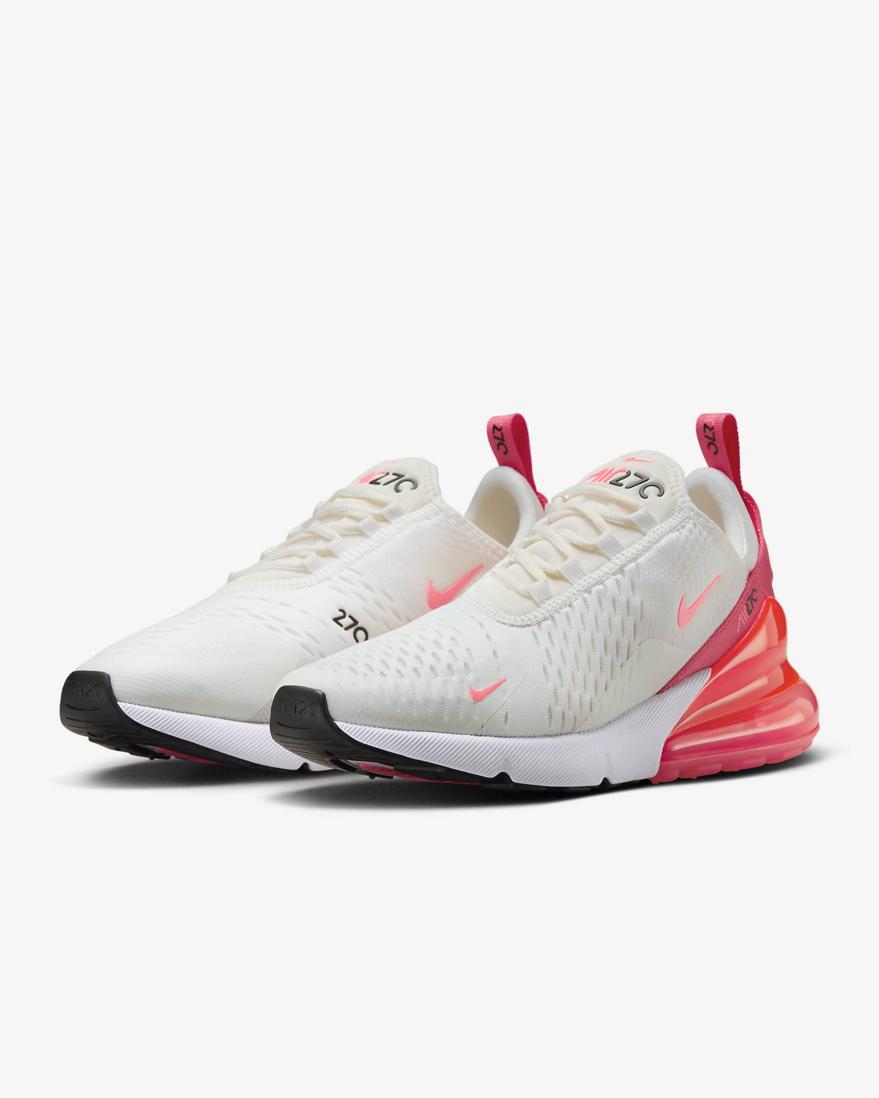 Nike Air Max 270 damesko - Sail/Aster Pink/Hvit/Hot Punch