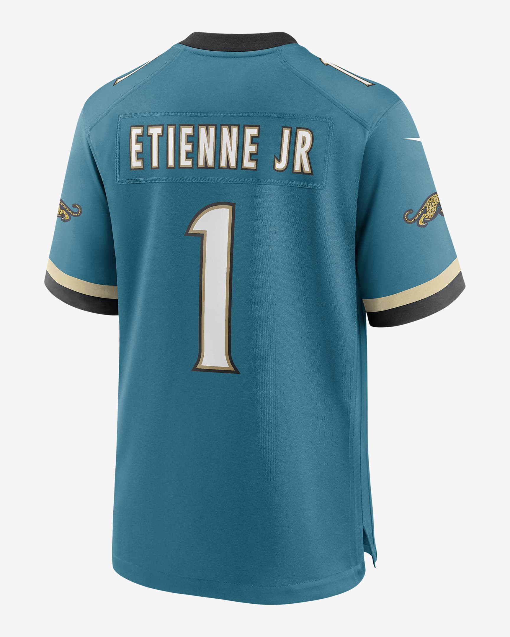 NFL Jacksonville Jaguars (Travis Etienne Jr) Jersey de fútbol americano Game para hombre - Azul verdoso