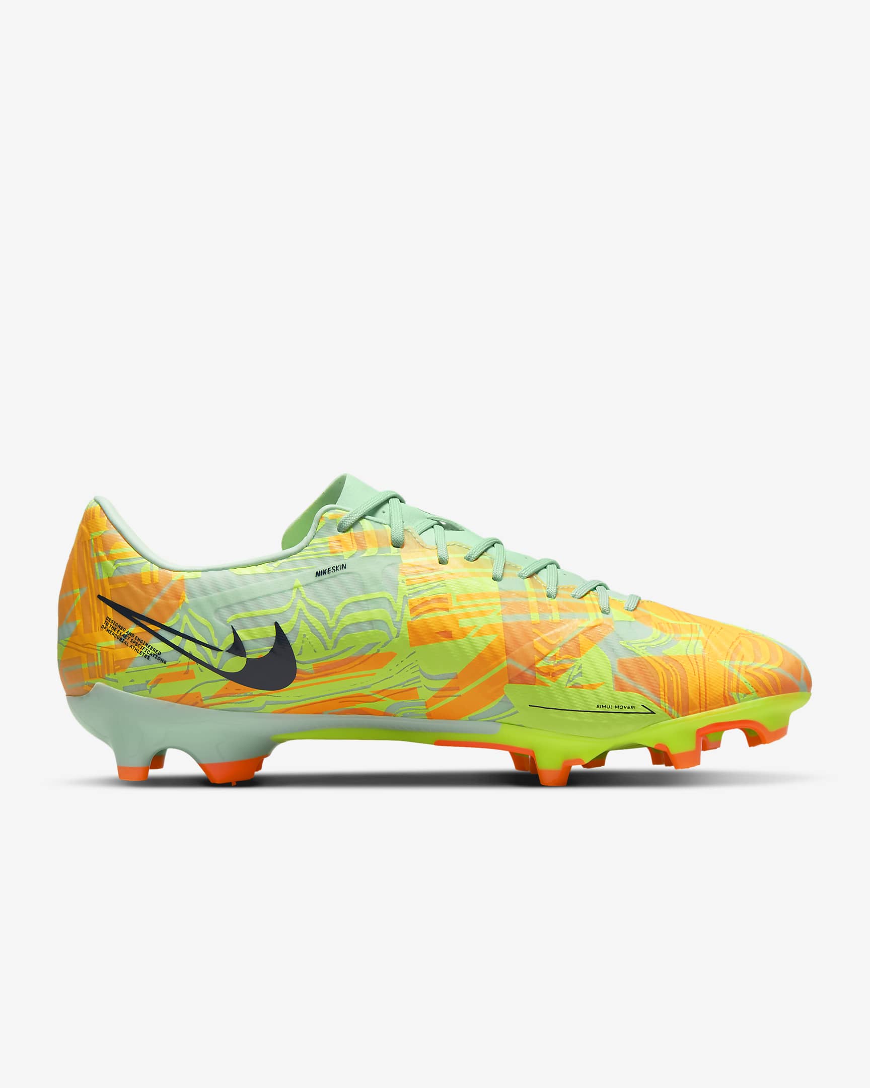 Nike Mercurial Vapor 15 Academy Multi-Ground Low-Top Football Boot - Mint Foam/Total Orange/Ghost Green/Blackened Blue