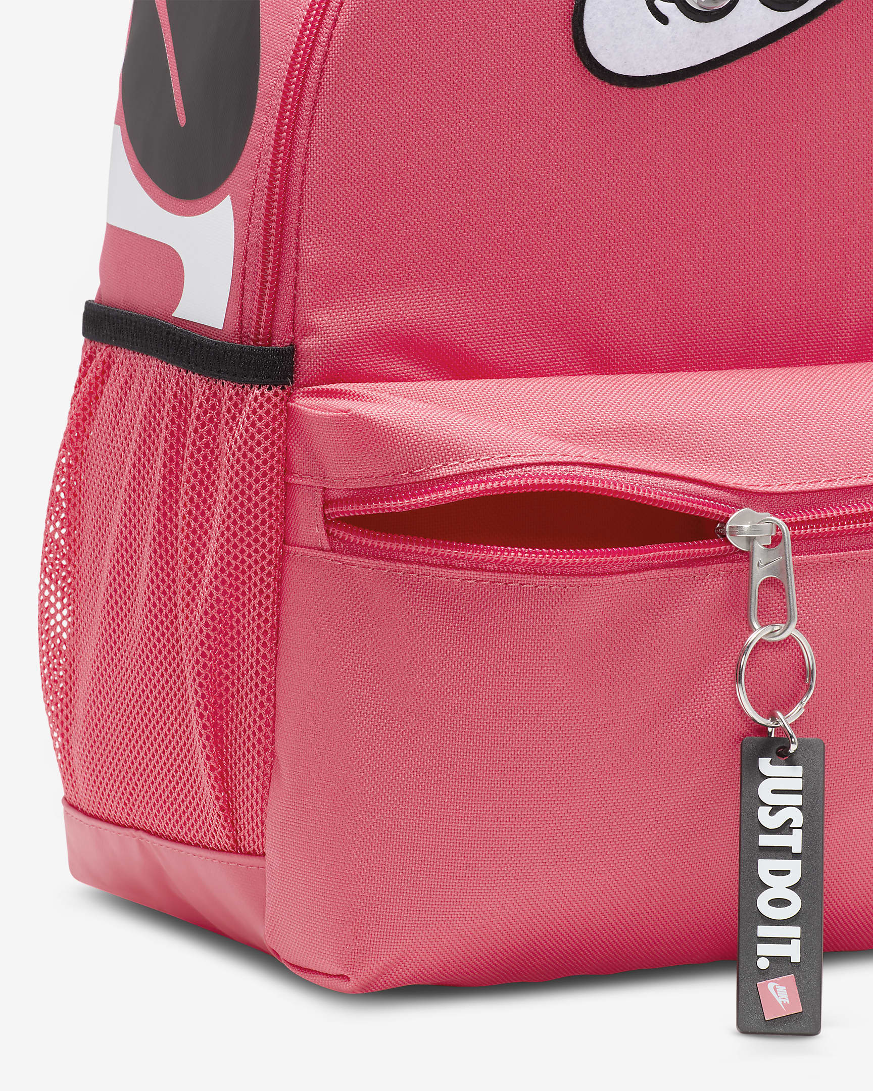 Mini sac à dos Nike Brasilia JDI pour enfant (11 L) - Aster Pink/Noir/Blanc