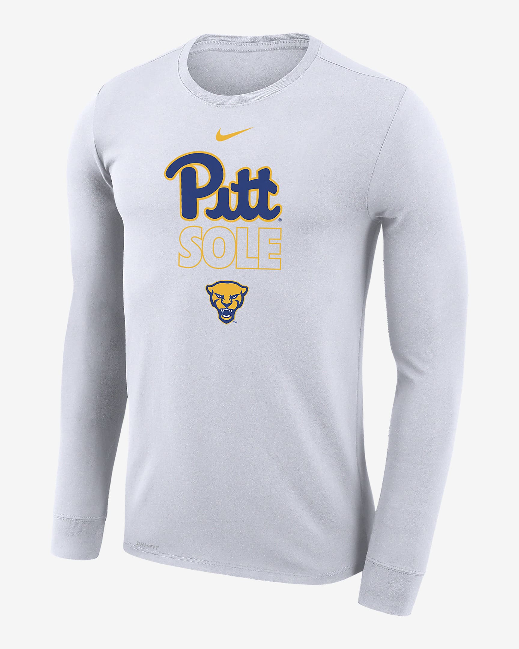 Pitt Legend Men's Nike Dri-FIT College Long-Sleeve T-Shirt. Nike.com