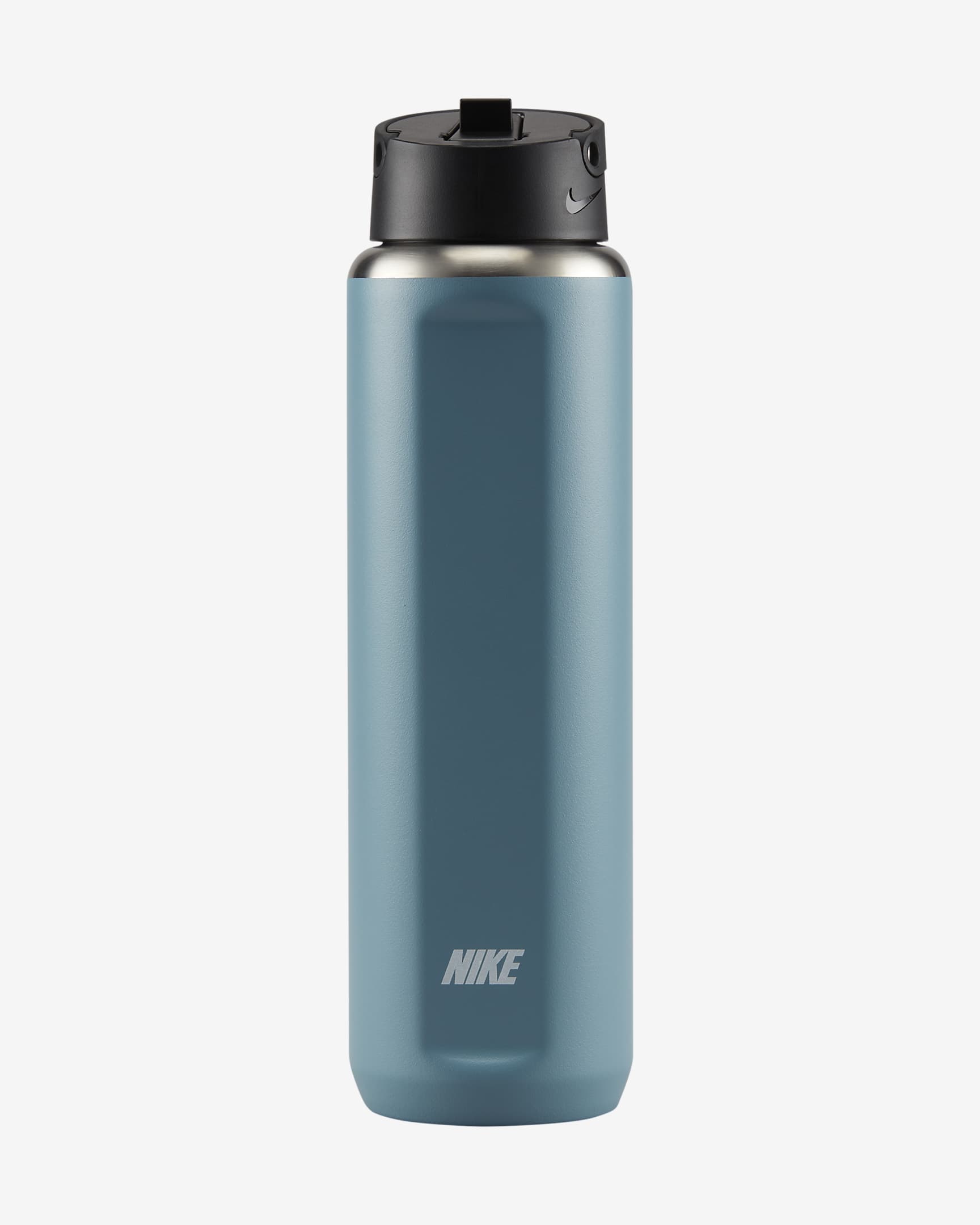 Nike Recharge Stainless Steel Straw Bottle (710ml approx.) - Cerulean/Black/White