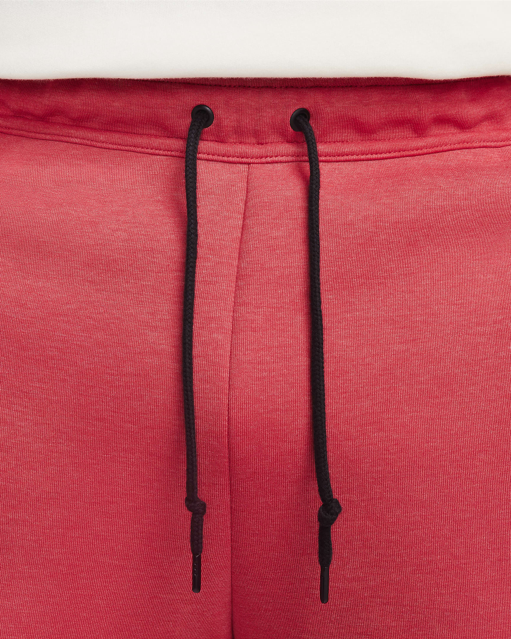 Shorts Nike Sportswear Tech Fleece för män - Light University Red Heather/Svart