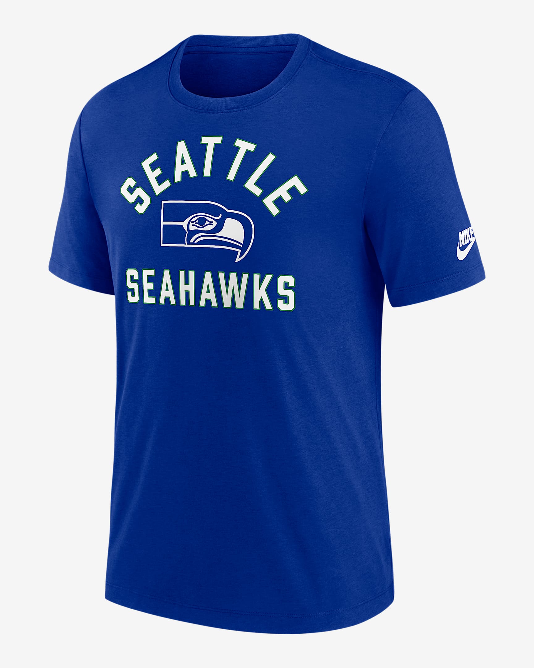 Seattle Seahawks Favorable Timeline Men's Nike NFL T-Shirt - Royal