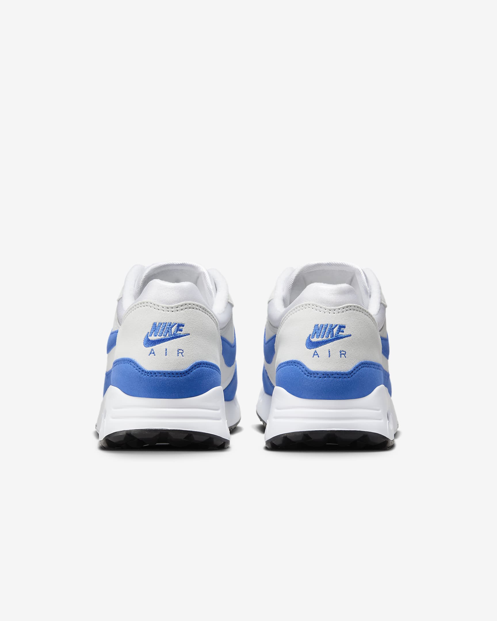 Nike Air Max 1 '86 OG G-golfsko til mænd - hvid/Pure Platinum/sort/Hyper Royal