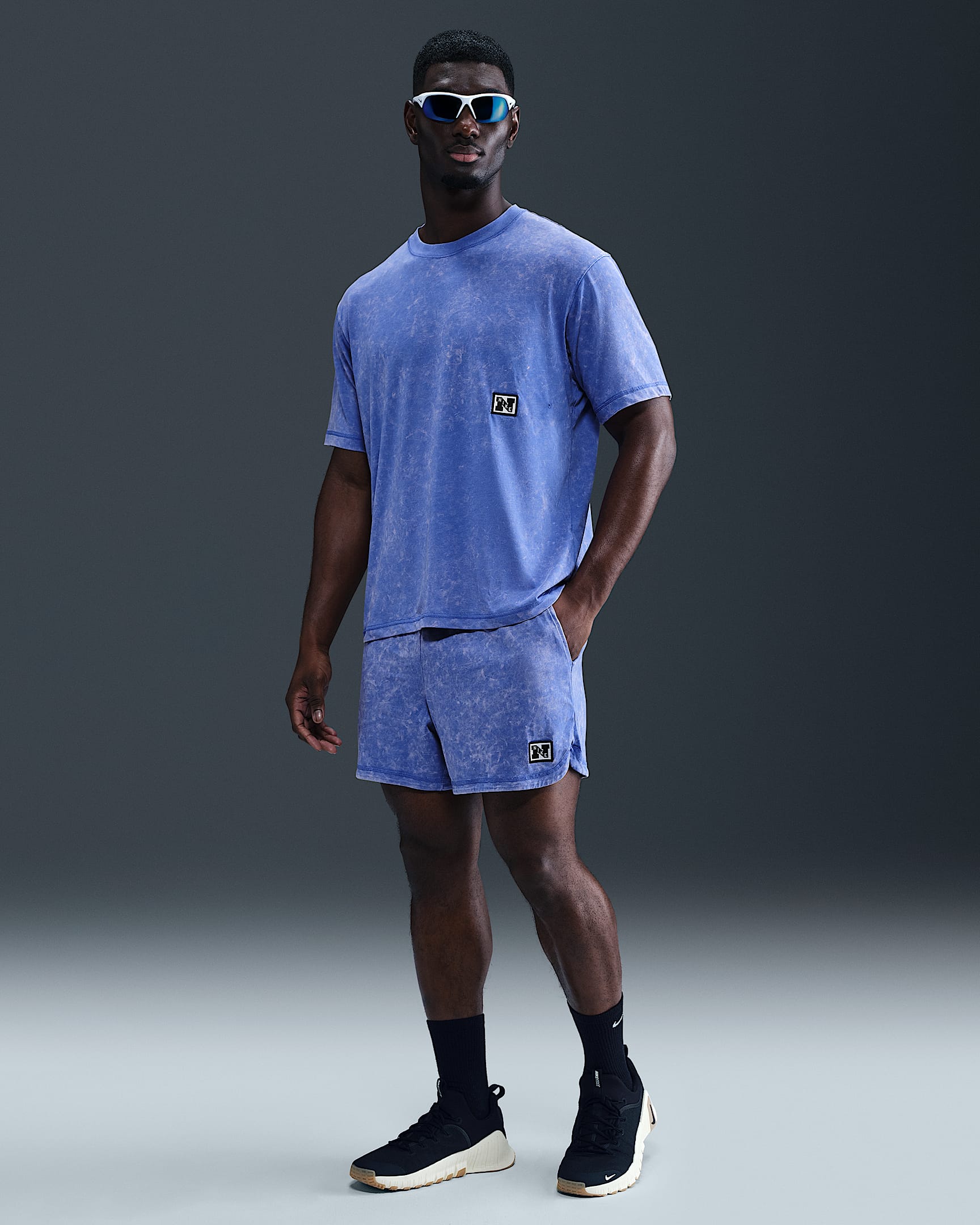 Nike Gym Heritage Dri-FIT fitness-shorts voor heren (13 cm) - Comet Blue/Comet Blue