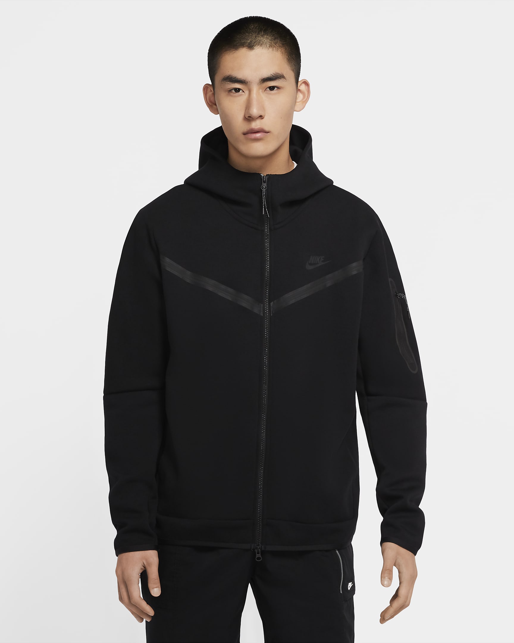 Nike Sportswear Tech Fleece Men's Full-Zip Hoodie - Black/Black