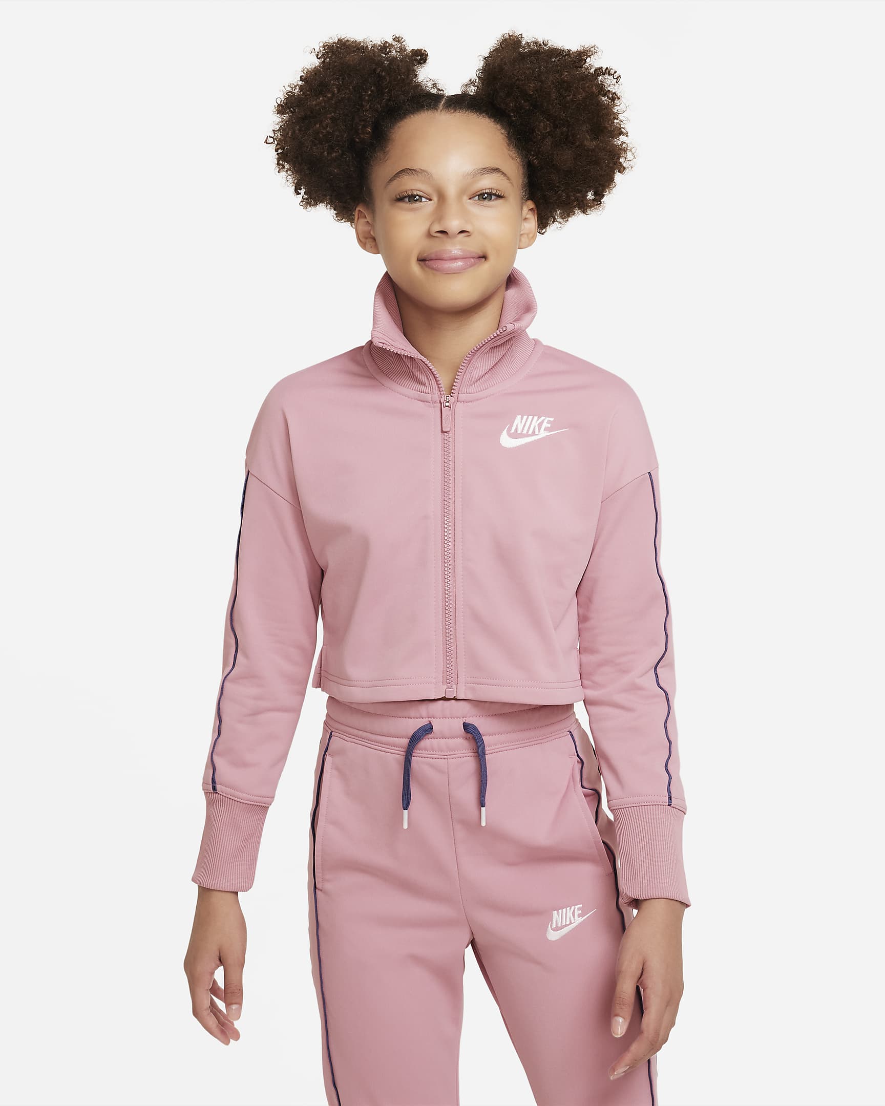 Nike Sportswear Big Kids' (Girls') High-Waisted Tracksuit. Nike.com