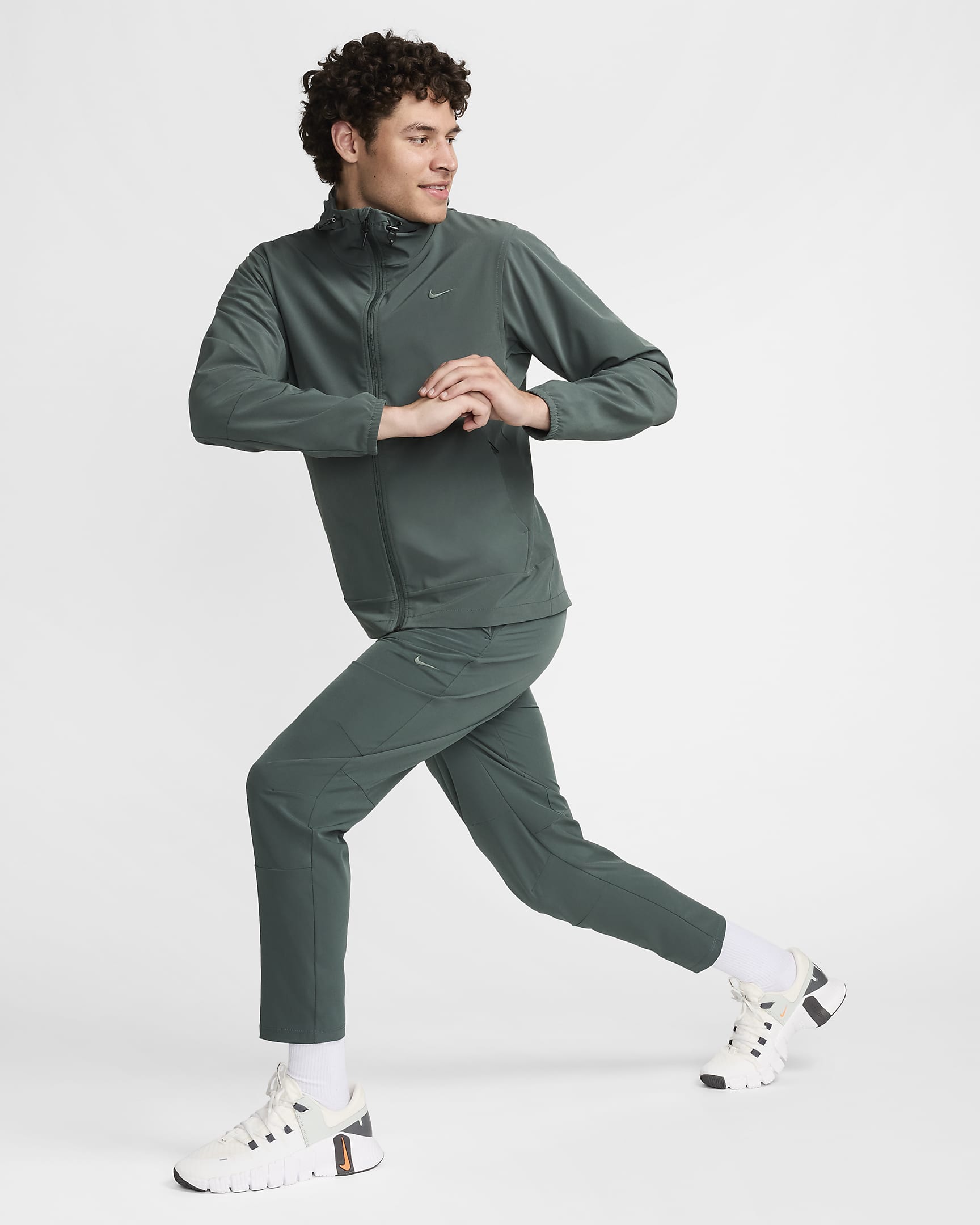 Nike Repel Unlimited 男款抗水多功能連帽外套 - Vintage Green/黑色/Vintage Green